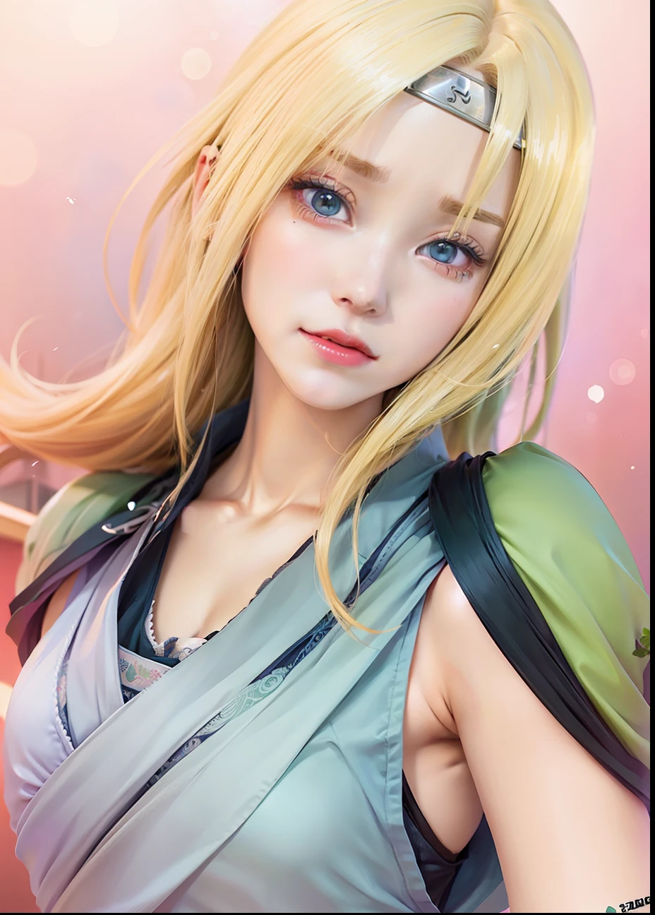 a woman with blonde hair and blue eyes in a green dress, tsunade from naruto, haruno sakura, sakura haruno, from naruto, rin, sakura haruno in slug sage mode, kunoichi, annie leonhart, looking like annie leonhart, female anime character, itatchi uchiha, naruto, rei hiroe, inspired by Maki Haku