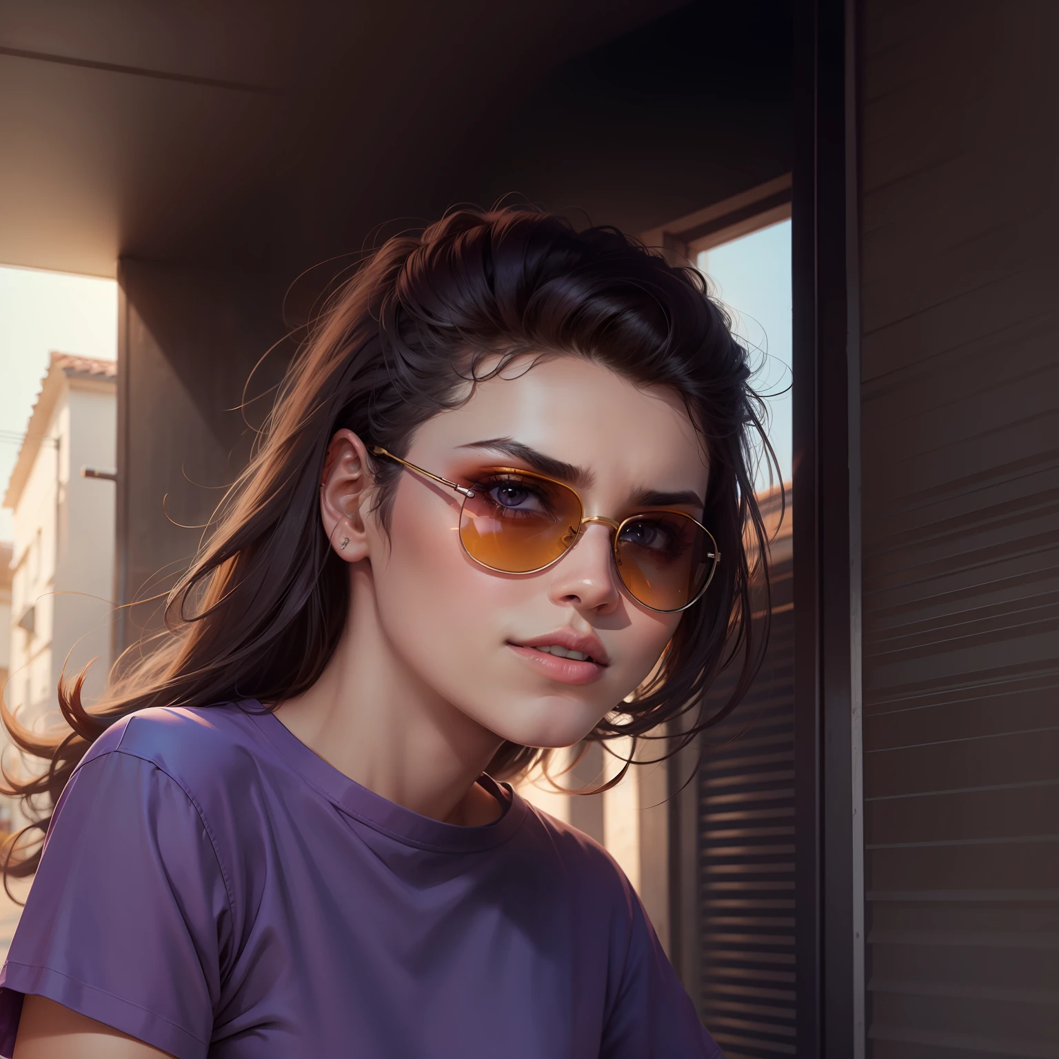 ADD SUNGLASSES , CHANGE TSHIRT COLOUR