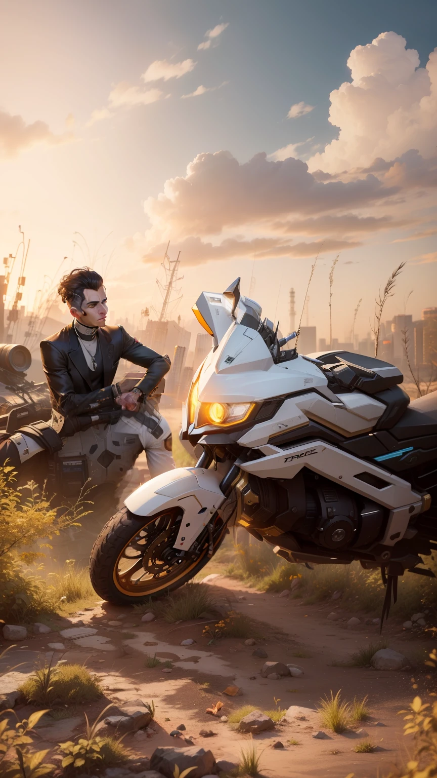 Change background cyberpunk handsome boy, realistic face, change dress, 8k realistic, smooth face, ultra realistic