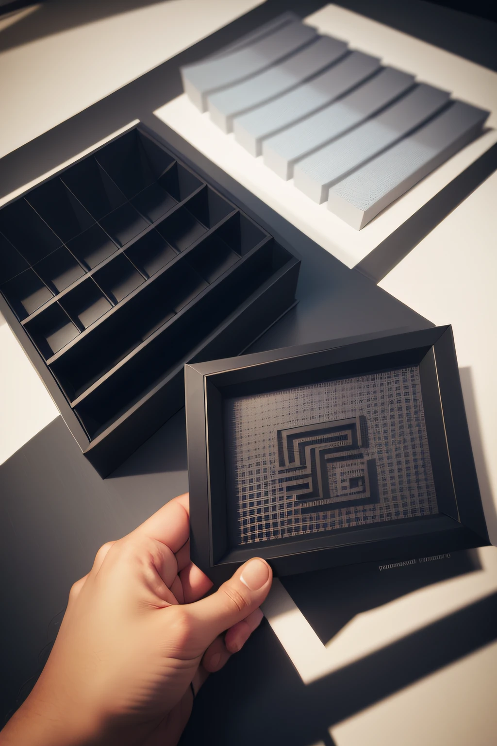 Make a logo，Four grids put together，Three-dimensional feeling