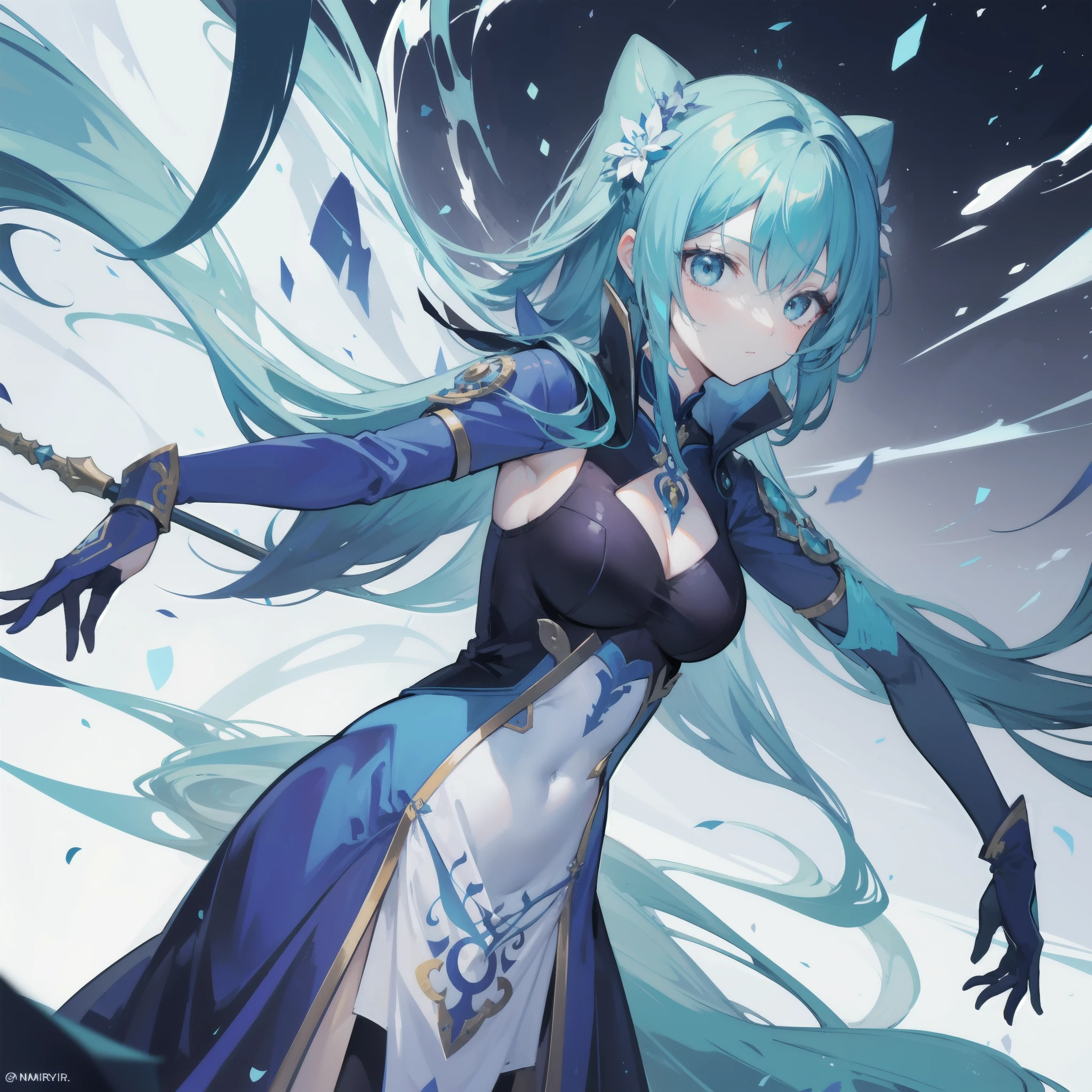 Two-dimensional beautiful girl avatar