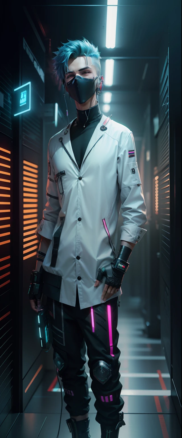 Cyber punk handsom boy 8k realstic