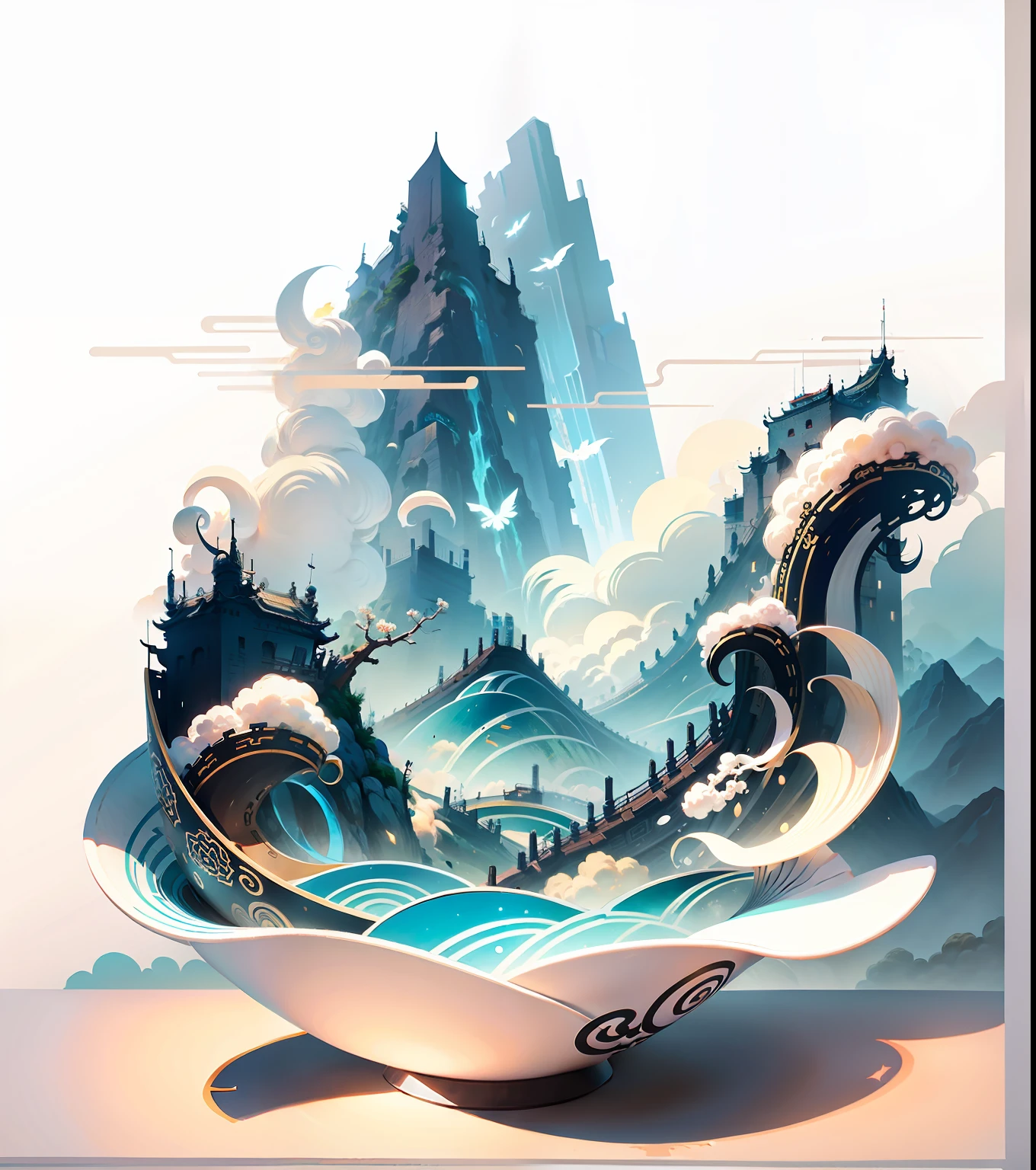 Shanhai Guochao illustration simple style