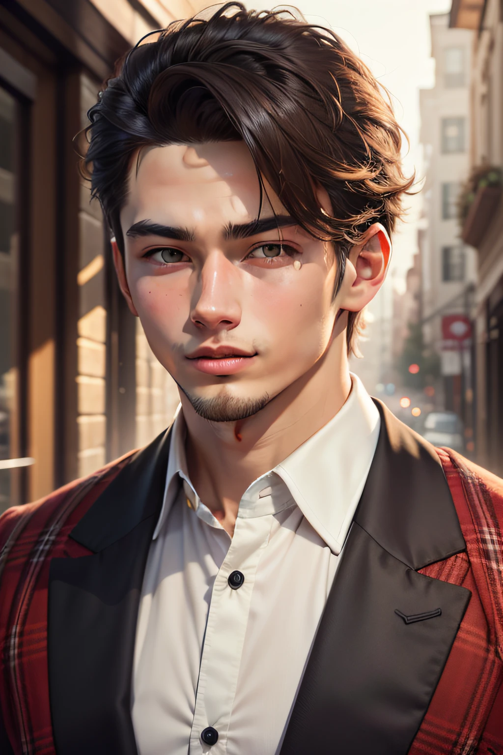 Make a handsome 20-year-old man