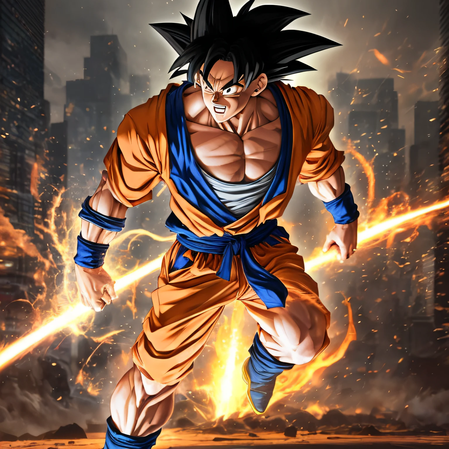Realistic futuristic goku --auto --s2