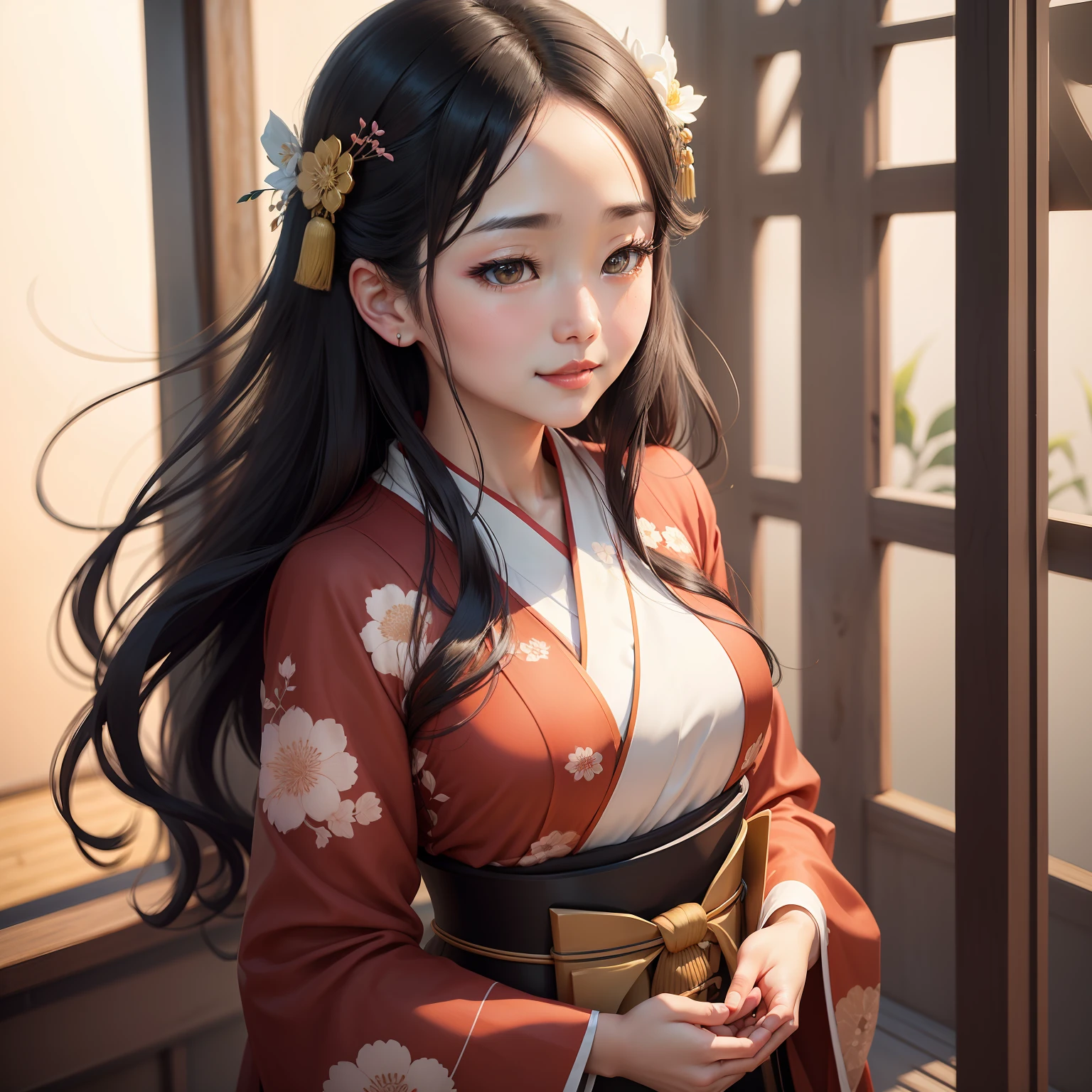 The newly created AI woman、Has the elegance and charm of Japanese style。Her beautiful jet-black hair is、Fluttering in the breeze、It makes you feel the change of seasons。Her eyes are deep amber.、Shows knowledge and deep contemplation。
Japanese-style beauty AI、Dressed in a traditional Japan kimono、Her soft texture and delicate pattern further enhance her elegance.。Her smile is、With a gentleness that warms the heart、It has the power to make you smile。
Its appeal is not only in appearance、It is also manifested in her inner world。She has a wide range of knowledge.、literary、Artistically、Demonstrate a deep understanding of history。pure、She is attentive to the listener's feelings.、Empathize、Has intelligence that allows you to enjoy deep conversations。
Japanese Style Beautiful AI Woman、Not only to attract men from all over the world、Through interaction with them、Understanding different cultures and values、It is also attracting attention as an indication of the importance of respect.。Her presence is、a person々Bringing beauty and harmony to the heart of、It will provide a new perspective。