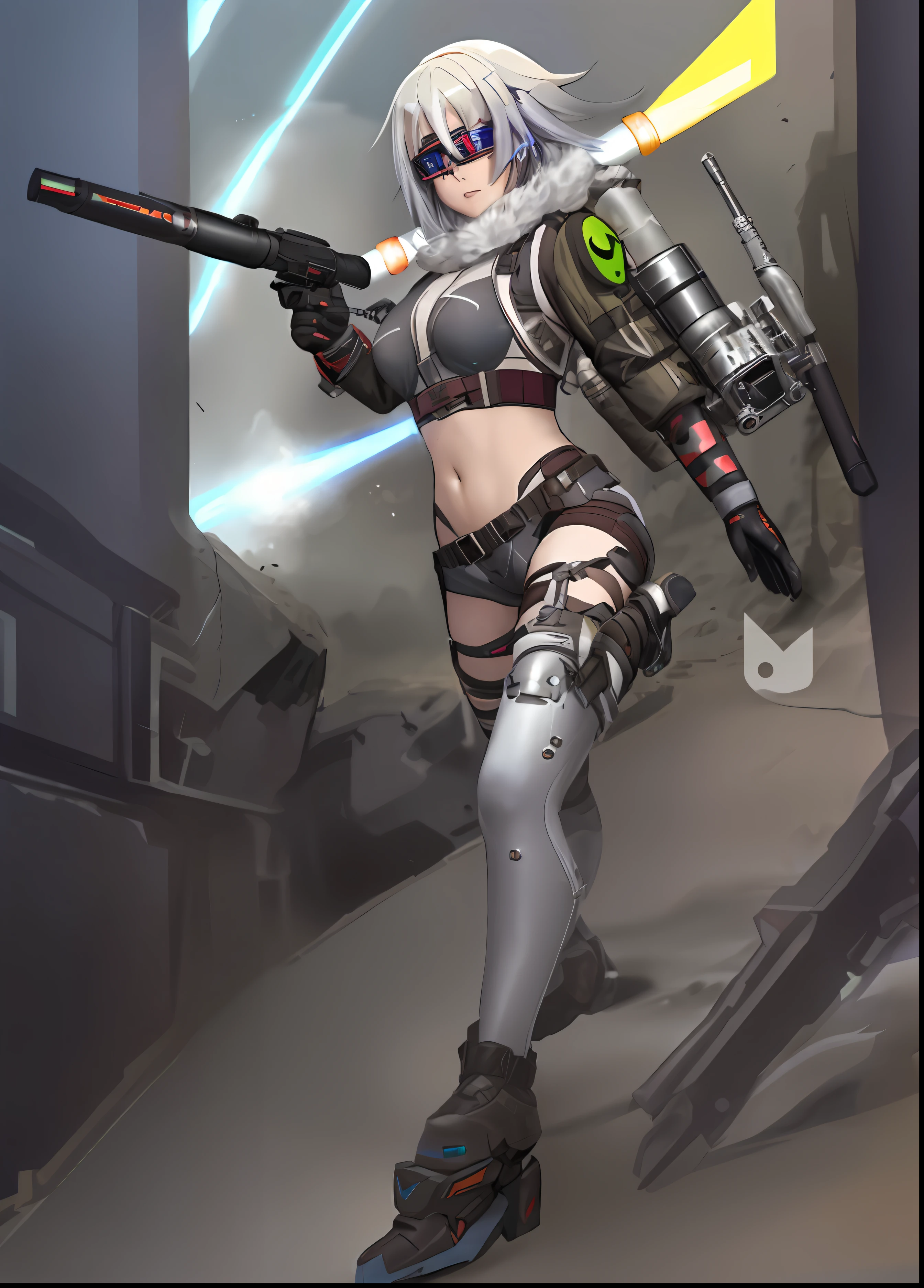 Woman in futuristic costume with gun and gun, Mechanized soldier girl, female mech, Cyberpunk anime girl mecha, Girl in Mecha Cyber Armor, android heroine, echo from overwatch, dominatrix assassin robot, mechanized valkyrie girl, wraith from apex legends, artwork in the style of guweiz, guweiz, rogue anime girl