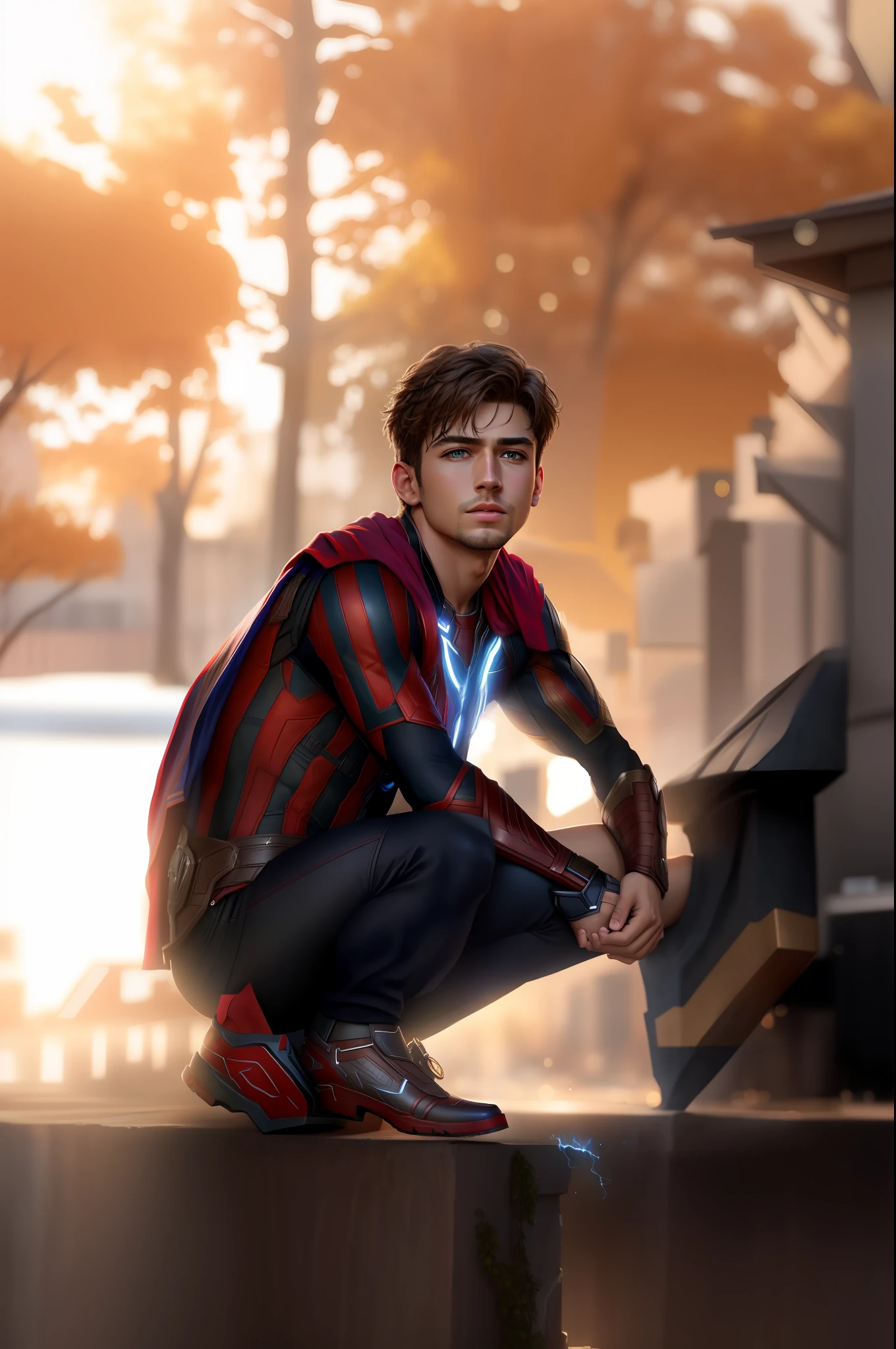Background change,, realistic, 8k , handsome boy, real face, realistic face, avenger, ultra hd, thor