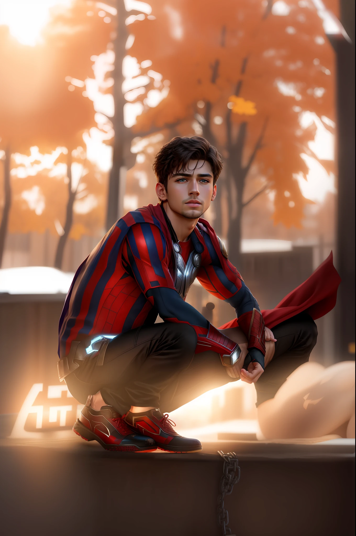 Background change,, realistic, 8k , handsome boy, real face, realistic face, avenger, ultra hd, thor