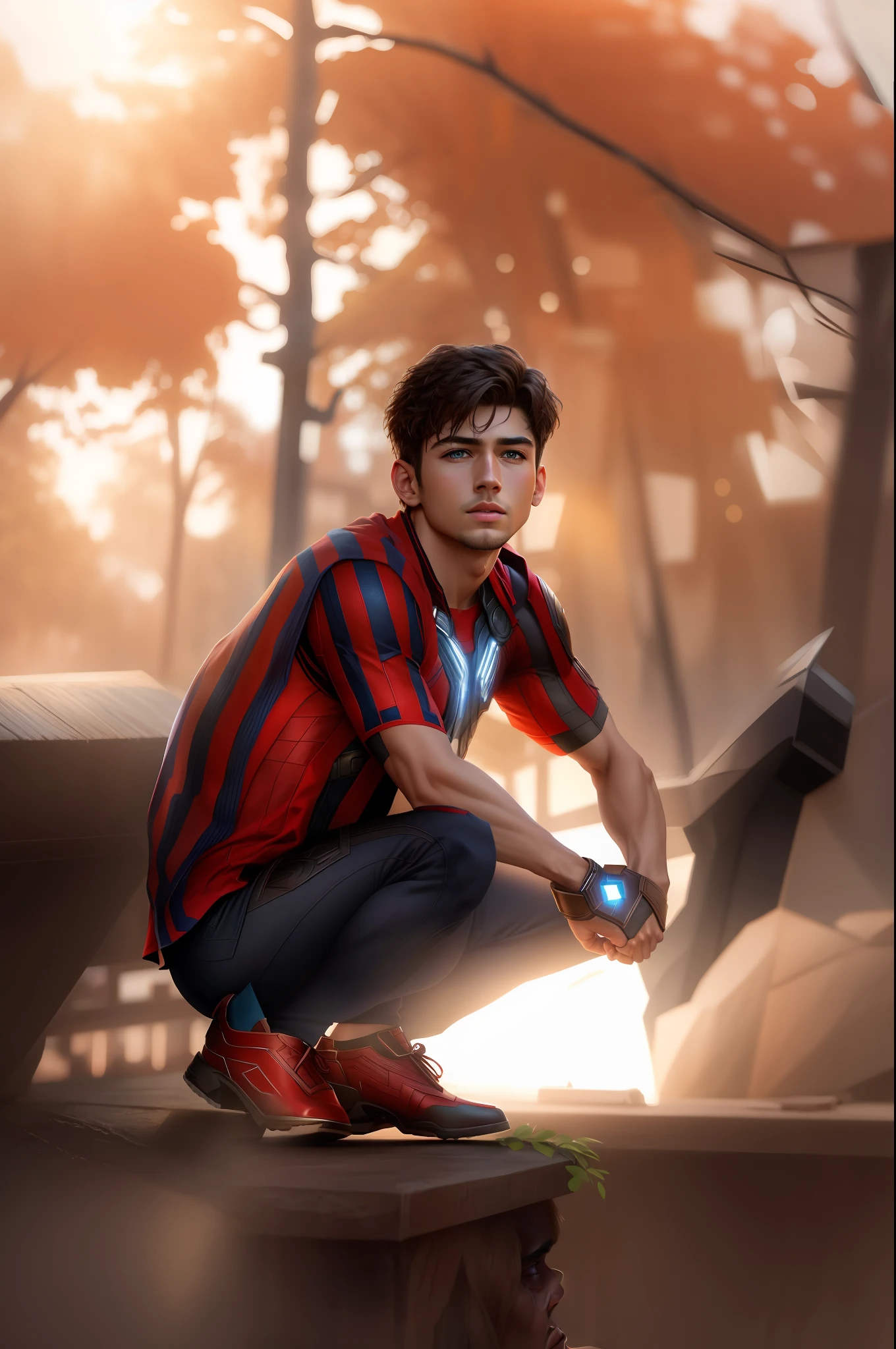 Background change,, realistic, 8k , handsome boy, real face, realistic face, avenger, ultra hd, thor