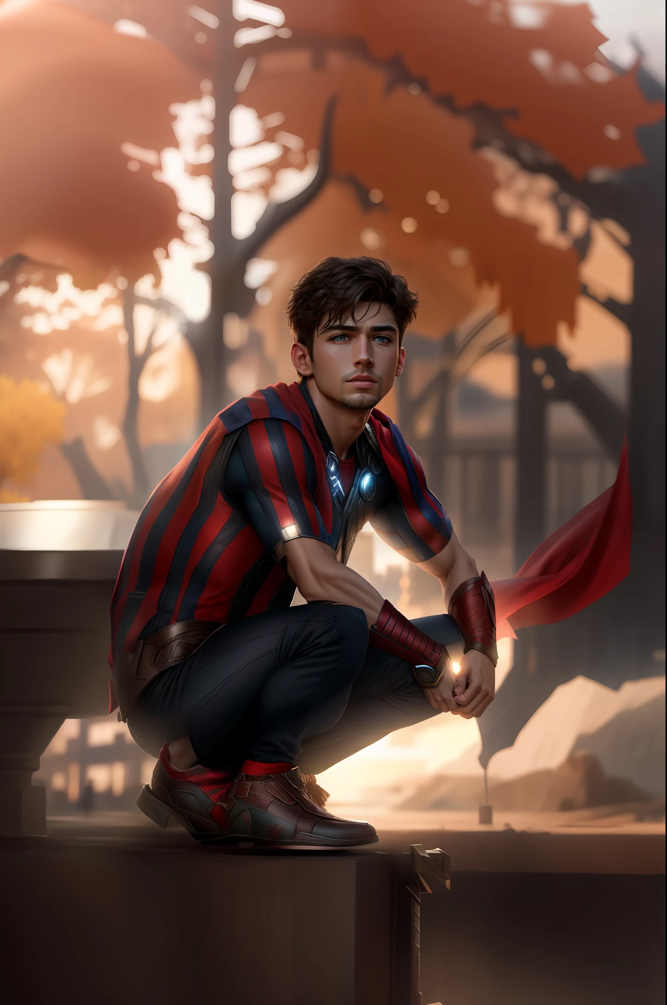 Background change,, realistic, 8k , handsome boy, real face, realistic face, avenger, ultra hd, thor