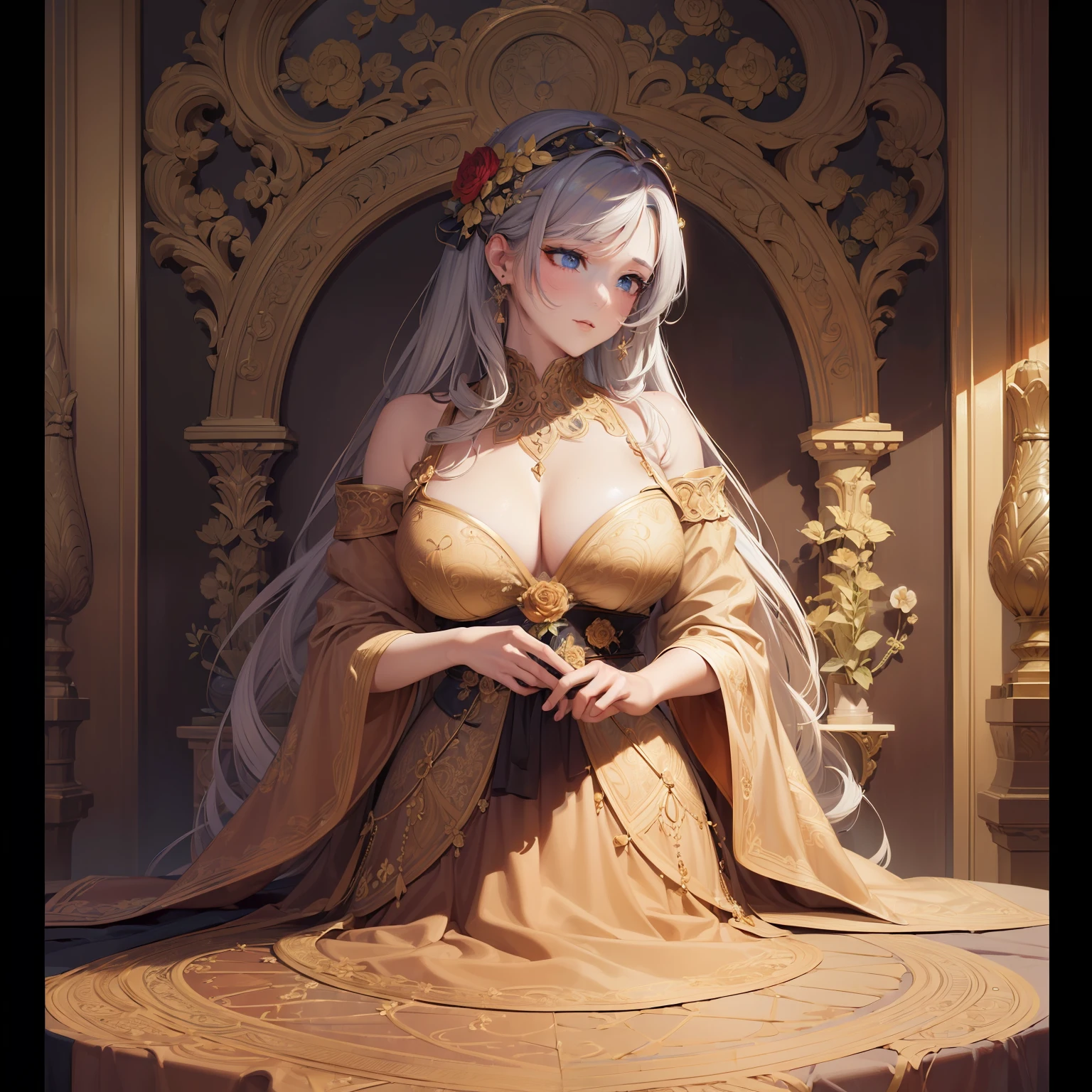 (Masterpiece, Best Quality, Highres:1.4), Detailed, Intricate Details, 4K,
color splashes, line art, art, fibonacci,