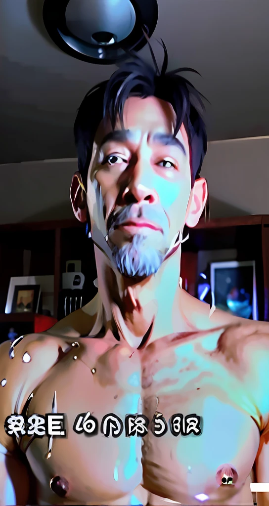Ki Guy muscle man realistic muscle line old man