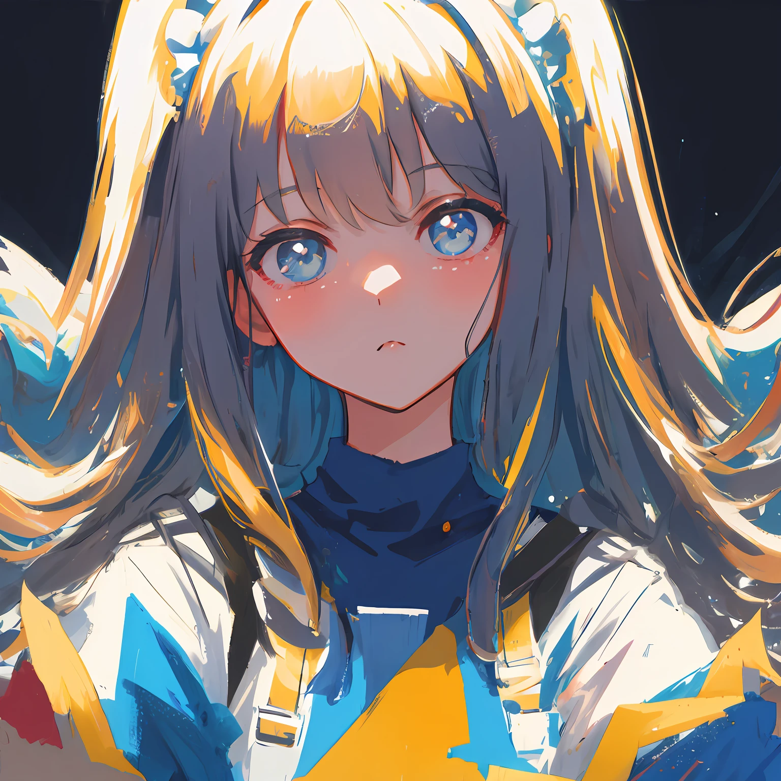 masterpiece, best quality, ultra-detailed, illustration, close-up, straight on, face focus, 1girl, looking at viewer