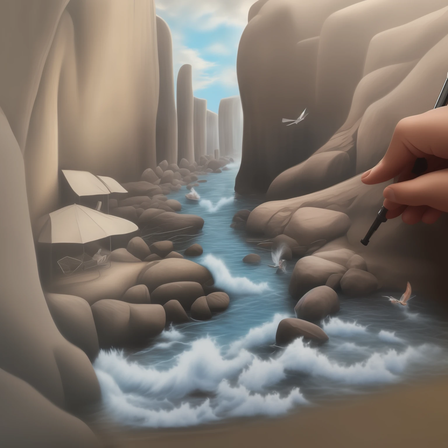 8K 3D artwork chalk art