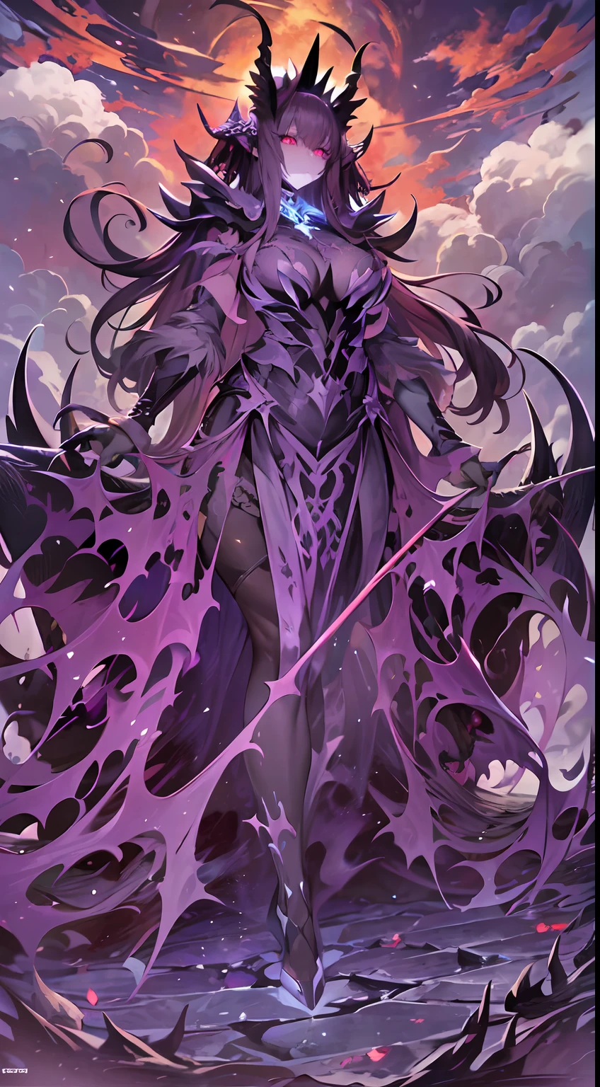 (Messenger from hell:1.4),Look up from the bottom up,hell,magma,火焰,(Purple flame:1.3),fresh blood on the ground,blood pond,Dripping blood,Skeleton remains,((Super huge, Thick and sharp giant claws)),(((Black antique hideous scales))),(((The scales are covered with thick barbs)))((Super thick and terrifying scales)),Black scales cover the whole body,((Bloodthirsty and murderous devil man)),combats,Ugly face,full body pov,Black lightning streaked across the sky,(((A tumbling thick sea of clouds is at your feet))),(There was blood everywhere),((Blood dripped from between the paws))stereoscopic perspective,Works of masters,super-fine,4K分辨率,high qulity,电影灯光,High picture detail,Detailed pubic hair,Epic shooting