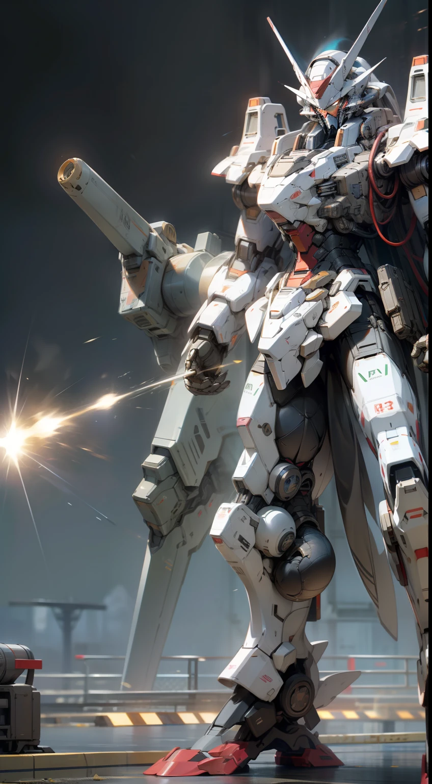 Surrealism, Ray Tracing, Photorealistic, UHD, High Detail, 32k, Best Quality, Textured Skin, Gundam Mecha, Flight, Funnel, Mecha Ship, Masterpiece, Best Quality, Mecha, Unmanned, (Full Body), (Black Mecha: 1.8), (Axisymmetric: 1.4), (HDR), (Movie Light: 1.1), White Eyes, Cool, Science Fiction, Fire, Universe, oversized shield, mecha man overlooking the background of the earth, with laser cannon beams, wars, conflicts, weapons in hand (has a huge weapon: 1.5),