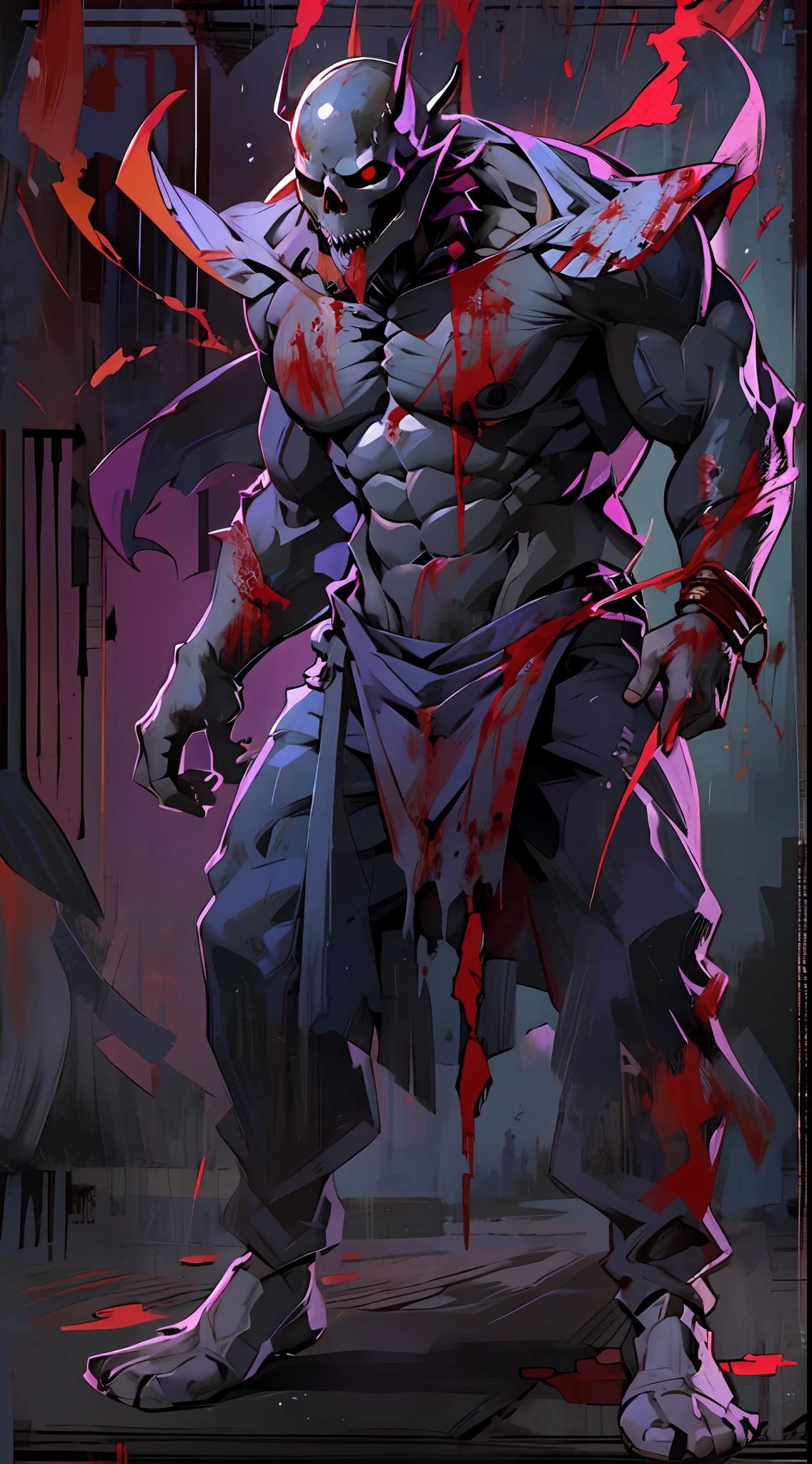 (Messenger from hell:1.4),Look up from the bottom up,hell,darkly,magma,火焰,(A strong sense of oppression:1.4),(Purple flame:1.3),fresh blood on the ground,blood pond,Dripping blood,Skeleton remains,((Super huge, Thick and sharp giant claws)),(((Black antique hideous scales))),(((The scales are covered with thick barbs)))((Super thick and terrifying scales)),(Black scales cover the whole body:1.4),((Bloodthirsty and murderous devil man)),combats,Ugly face,full body pov,Black lightning streaked across the sky,(((A tumbling thick sea of clouds is at your feet))),(There was blood everywhere),((Blood dripped from between the paws)),(stereoscopic perspective:1.4),Works of masters,super-fine,4K分辨率,high qulity,电影灯光,High picture detail,Detailed pubic hair,Epic shooting