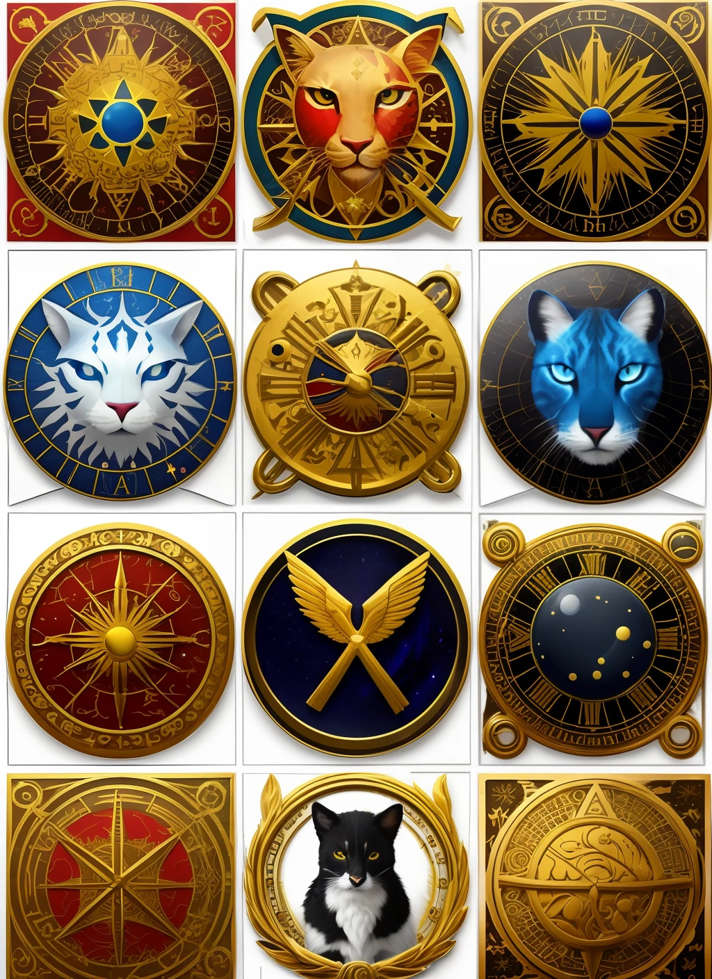 12 zodiac avatars animal cold weapons