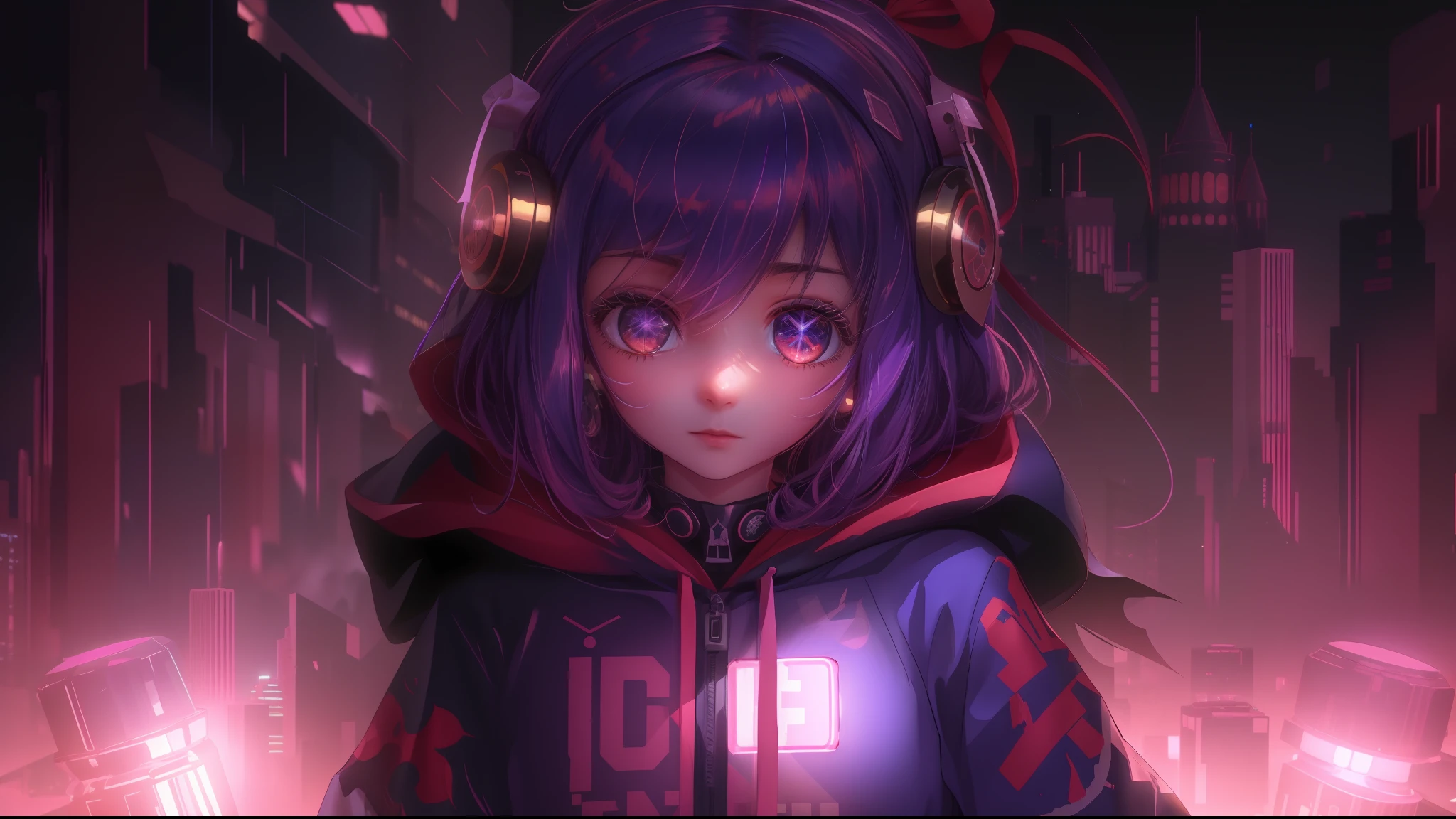 anime com fones de ouvido e um capuz em uma cidade, estilo anime 4K, Melhor Anime 4K Konachan Wallpaper, Anime Art Wallpaper 4K, Anime Art Wallpaper 4K, Garota de anime cyberpunk com capuz, Anime Art Wallpaper 8K, 4k anime wallpapers, Anime Wallpaper 4k, Papel de parede anime 4k, night core, papel de parede anime ultra hd