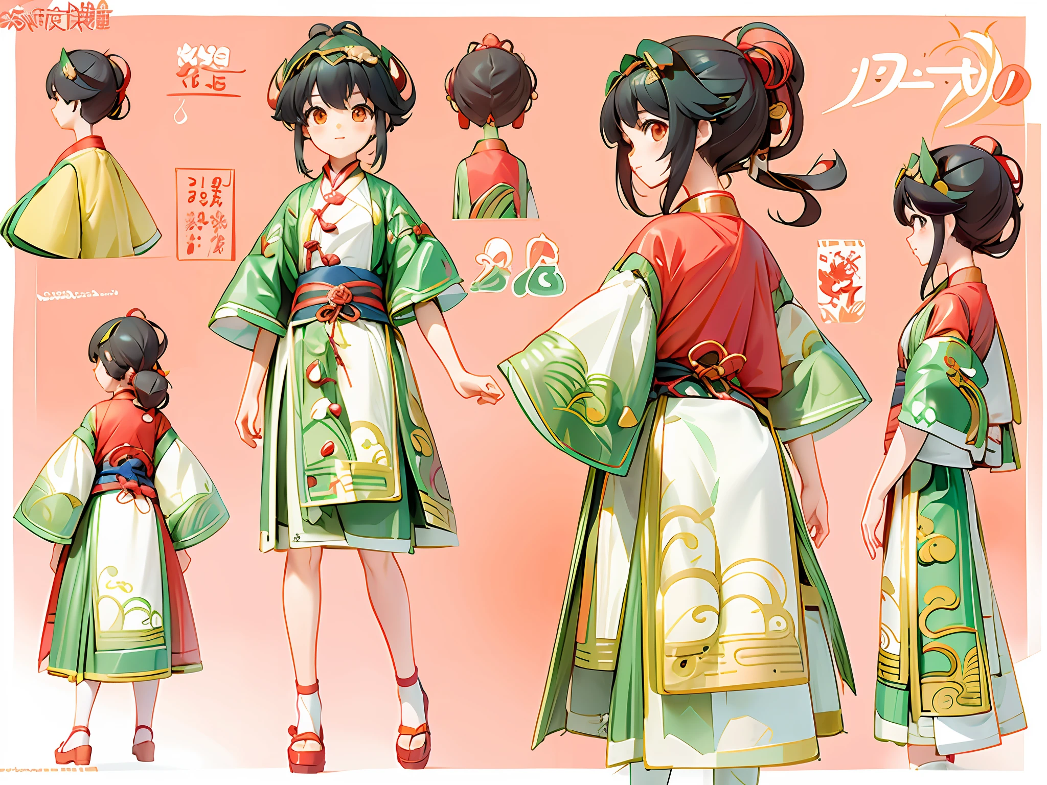 Anime character of a woman in Hanfu ancient Chinese costume, wearing long and fluent clothes, beautiful anime character design, anime vision of cute girl, Kantai collection style, anime moe art style, little curve loli, Chen Jiru, little loli girl, anime character design, highly detailed character design, guweiz, high quality character design