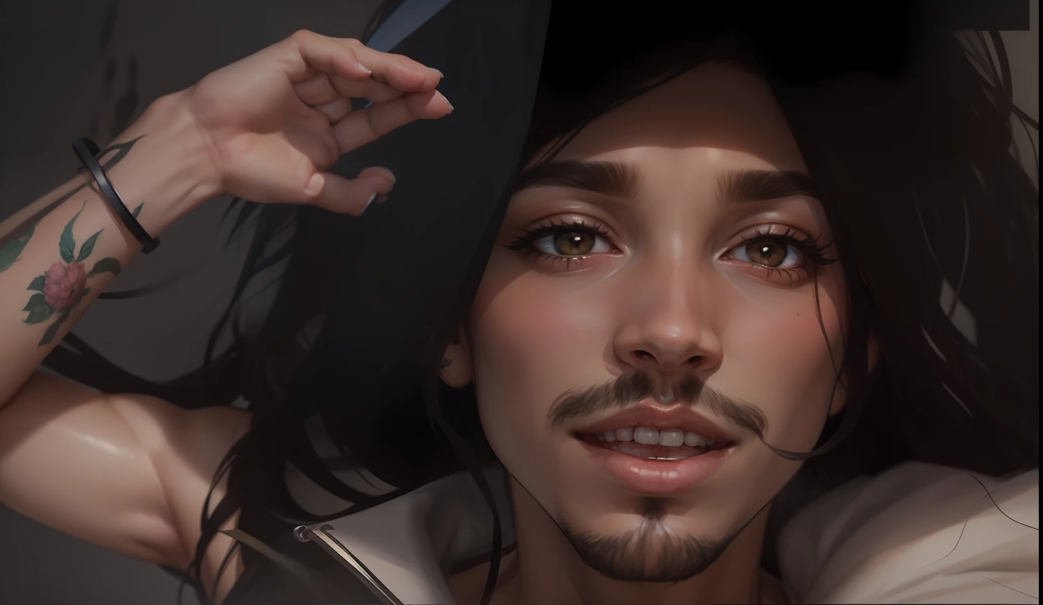 (imagem detalhada) (melhor qualidade)trap with the features of my face