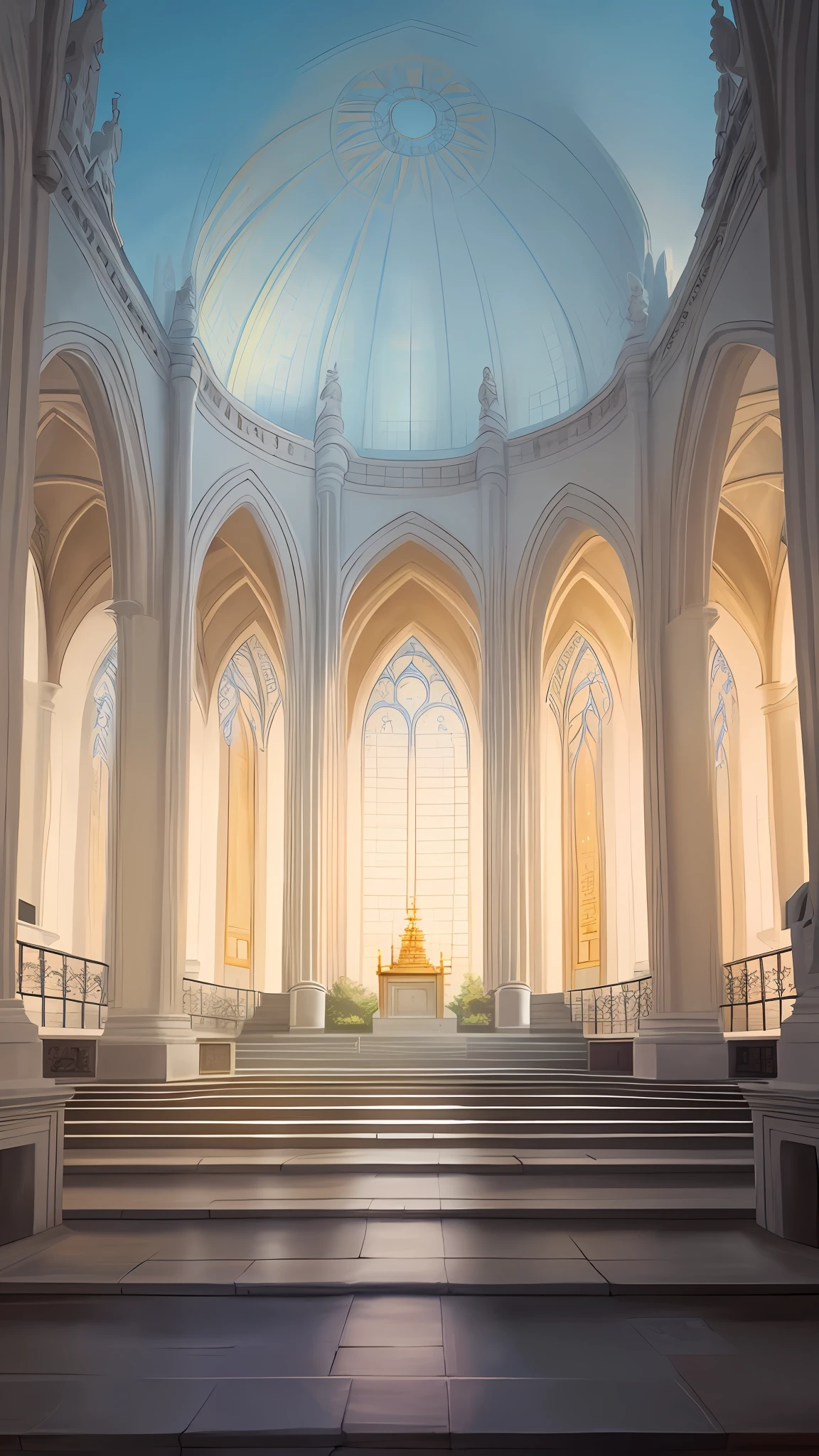 sacred place，European，The dawn is shining