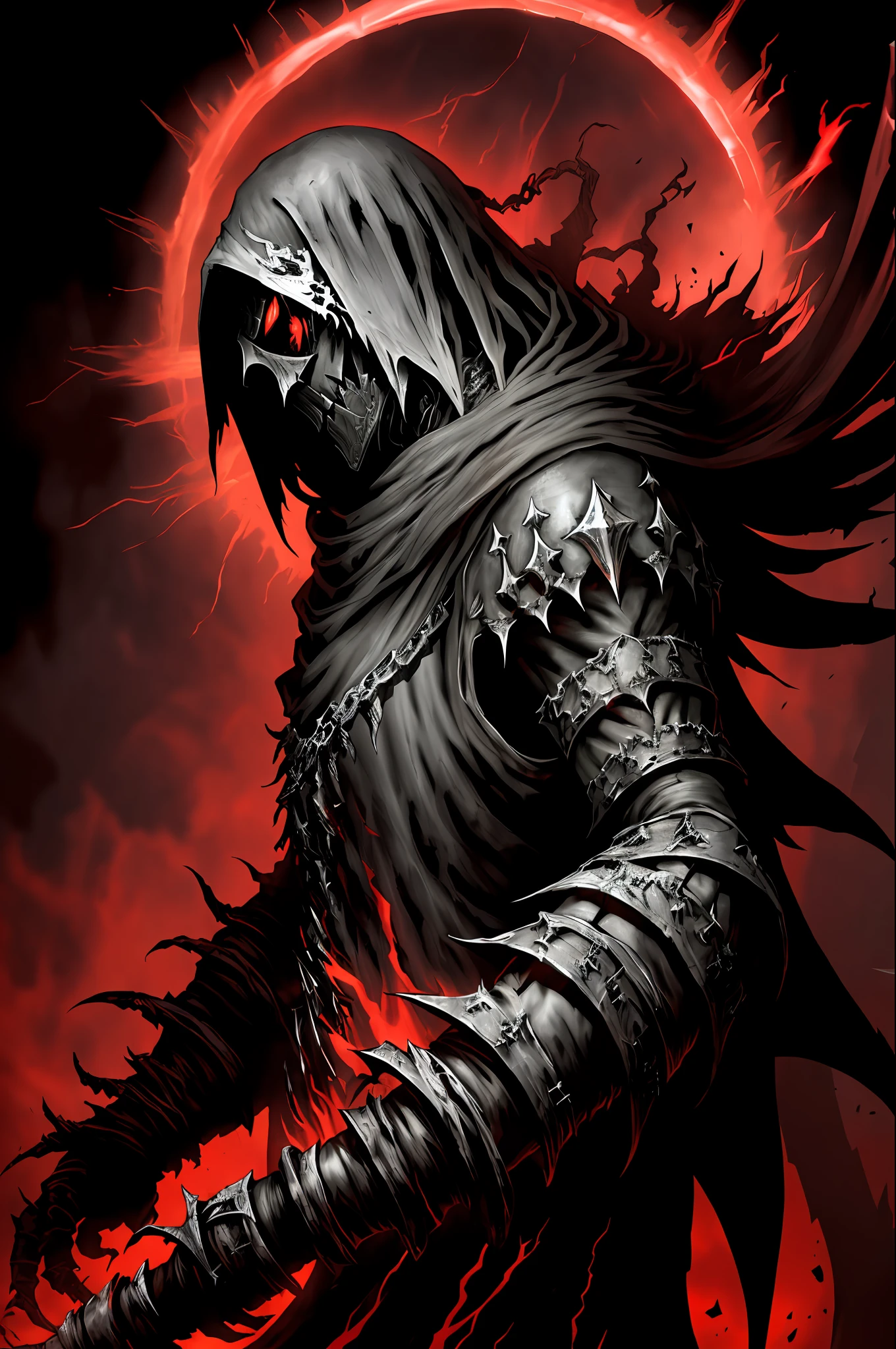 (ashenhard style:1.4), solo,masterpiece, best quality, high quality,(a dark shapeless creature with a dark red glow and red eyes and surrounded by darkness:1.2), (in profile), (darkness:1.2), abstraction, abyssopelagic, award winning photography, Depth of Field, HDR, extremely detailed, trending on artstation, trending on CGsociety, Intricate, High Detail,