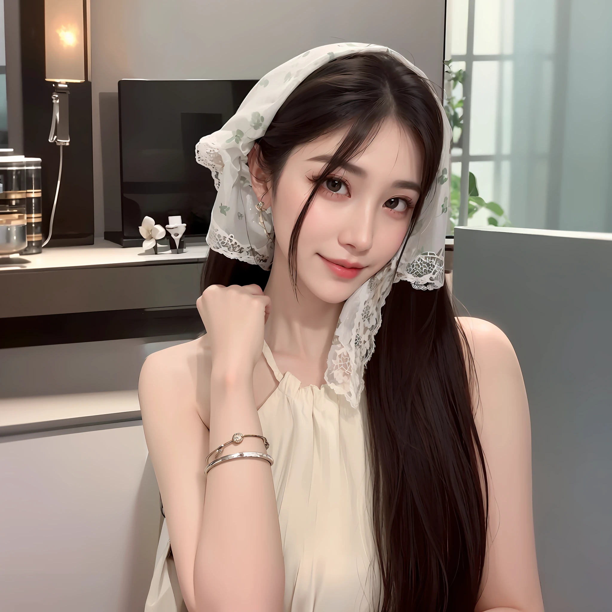 （tmasterpiece，超高分辨率，8K uhd，best qualtiy，RAW photogr，realisticlying，realisticlying，photo-realistic，Real Human，RAW photos），（（1 girl）），tech sense，CG，unified，the wallpaper，offcial art，astounding，finely detailled，Extremely refined and beautiful，The is very detailed，highly  detailed，Clear focus，rich background，vague background， Background bokeh，dingdall effect，（photon maping，Radio City，physically-based renderingt，automatic white balance），dark studio，edge lit，twotonelighting， DSLR, softlighting, high qulity, volumettic light,（（（highdetailskin：1.2，Visible Pore））），（（facial closeups））），（（mediuml breasts：1.2）），25 age old，Korean young woman，Asian woman