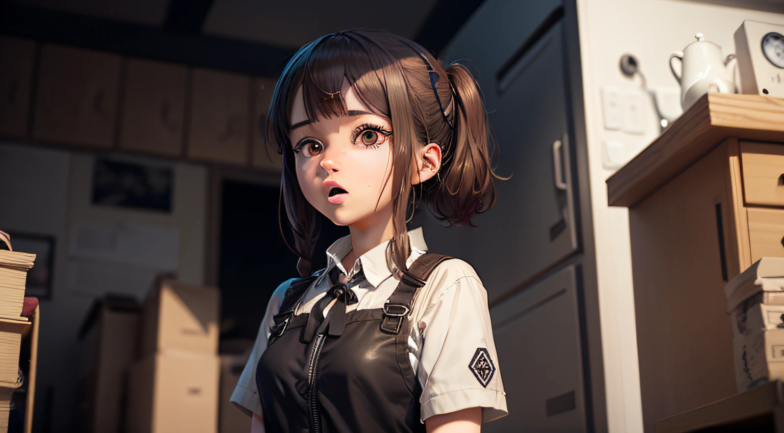 very shocked, very suprised, person, Ai artstyle
