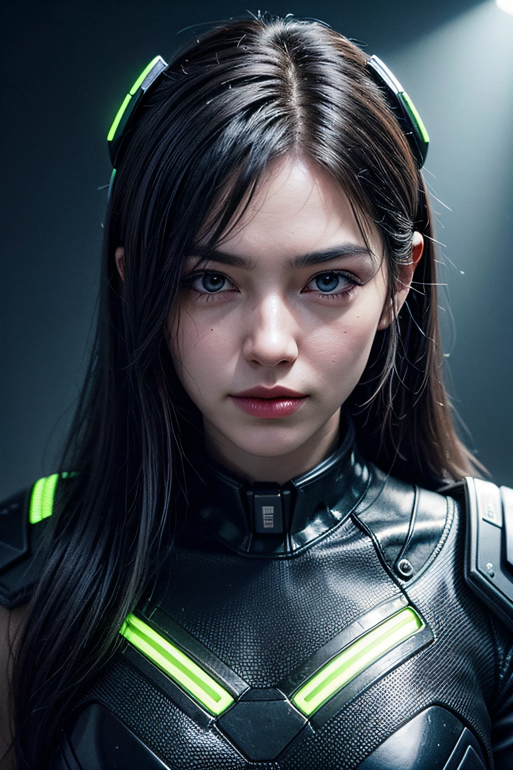 ((Best quality)), ((masterpiece)), (highly detailed:1.3), 3D,full body portrait,rfktr_technotrex, beautiful cyberpunk woman,(wearing head-mounted display that is chunky and hi-tech with neon lights:1.2),wearring a cape,computer hacking,computer terminals,soft glow from neon lights,micro-electronics,computer servers, LCD screens, fibre optic cables, corporate logos,vibrant colours,HDR (High Dynamic Range),Ray Tracing,NVIDIA RTX,Super-Resolution,Unreal 5,Subsurface scattering,PBR Texturing,Post-processing,Anisotropic Filtering,Depth-of-field,Maximum clarity and sharpness,Multi-layered textures,Albedo and Specular maps,Surface shading,Accurate simulation of light-material interaction,Perfect proportions,Octane Render,Two-tone lighting,Low ISO,White balance,Rule of thirds,Wide aperature,8K RAW,Efficient Sub-Pixel,sub-pixel convolution,luminescent particles,light scattering,Tyndall effect