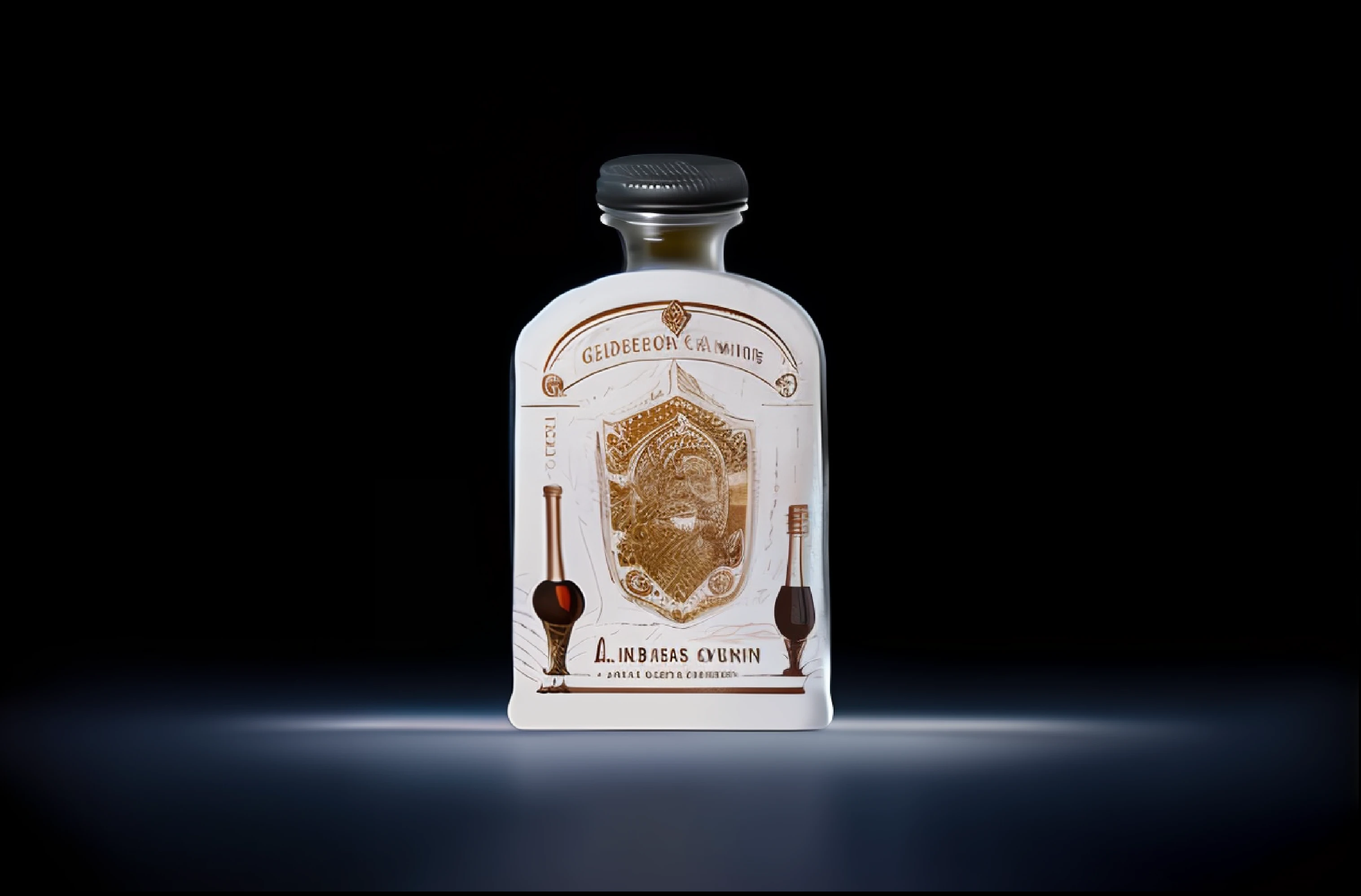 There was a bottle of wine on the table, Official product photo, Product photo, detailed product photo, Official product image, image apothecary, miniature product photo, detailed product image, author：Isidor Kersniavi, george, cg original, inspired by Lubin Baugin, highly detailed product photo, Ginger, author：Lubin Baukin