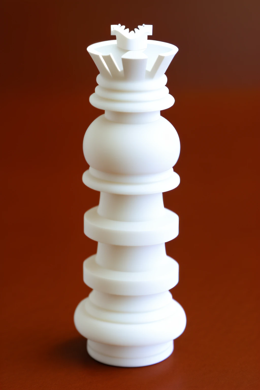 Chess piece based on a white colossus, add colossus head to the top