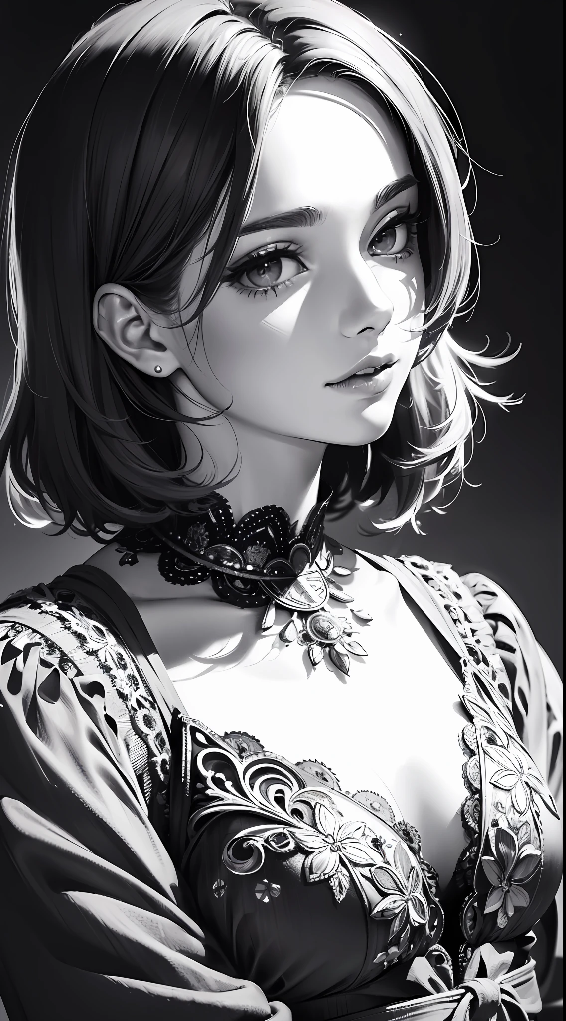 (Masterpiece, Best Quality, Highres:1.4), Detailed, Intricate Details, 4K,
color splashes, line art, art, fibonacci,