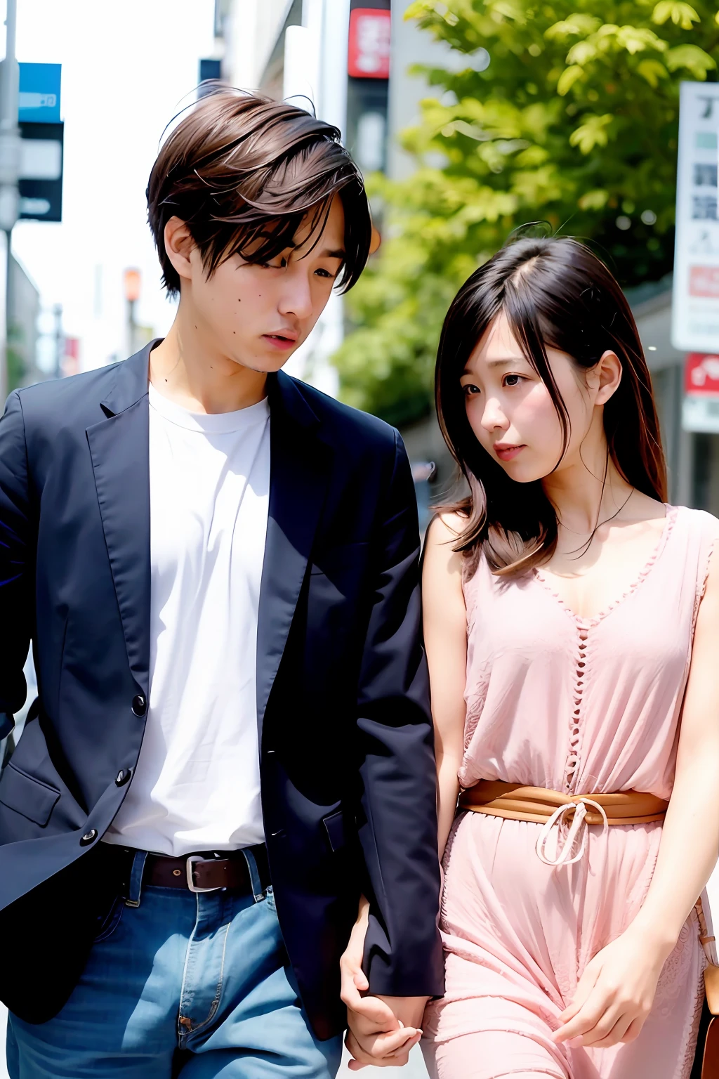 Worried young couple、japanes、jpn