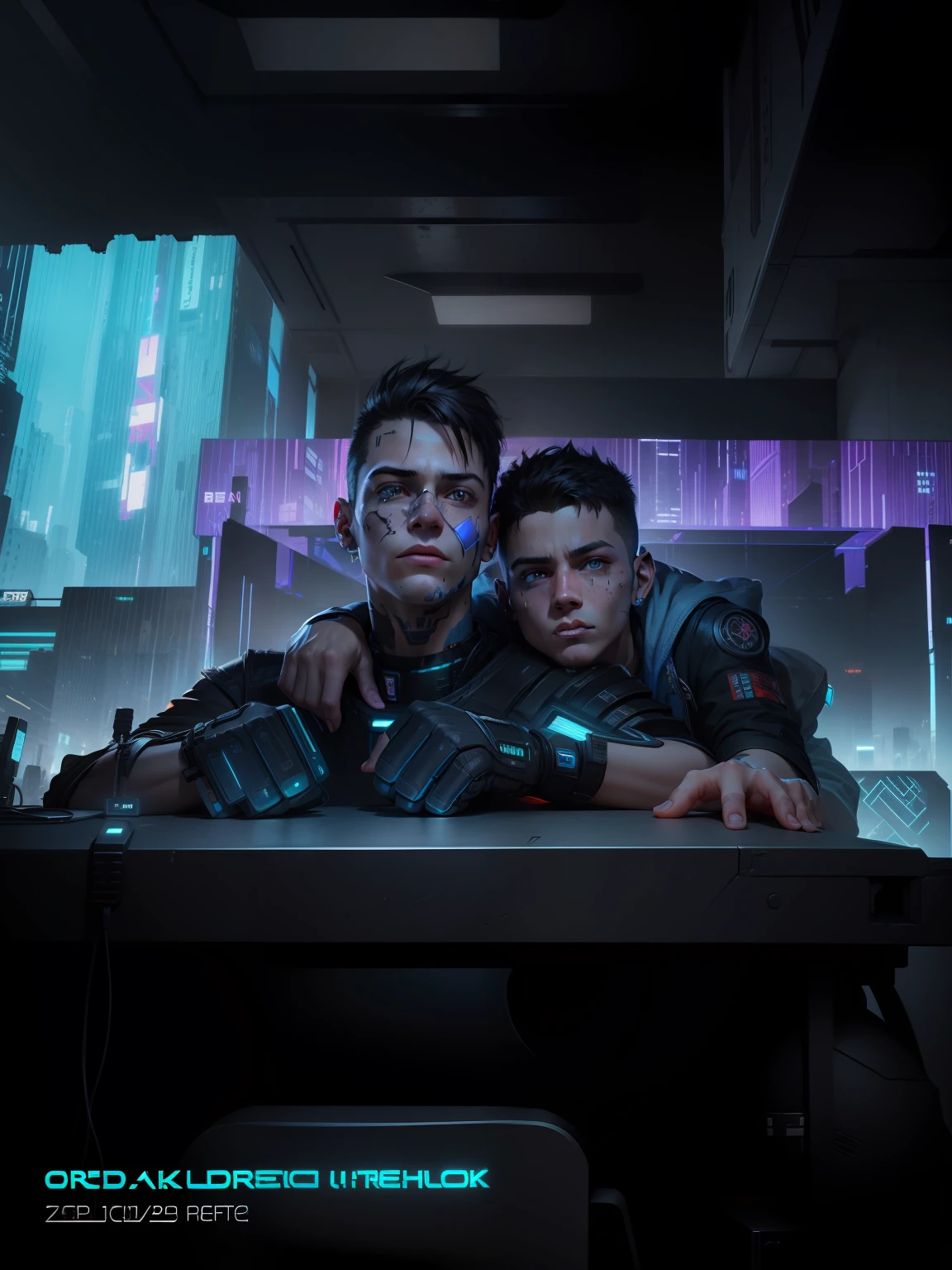 Change this background cyberpunk, realistic face,8k, ultra graphics, a boy