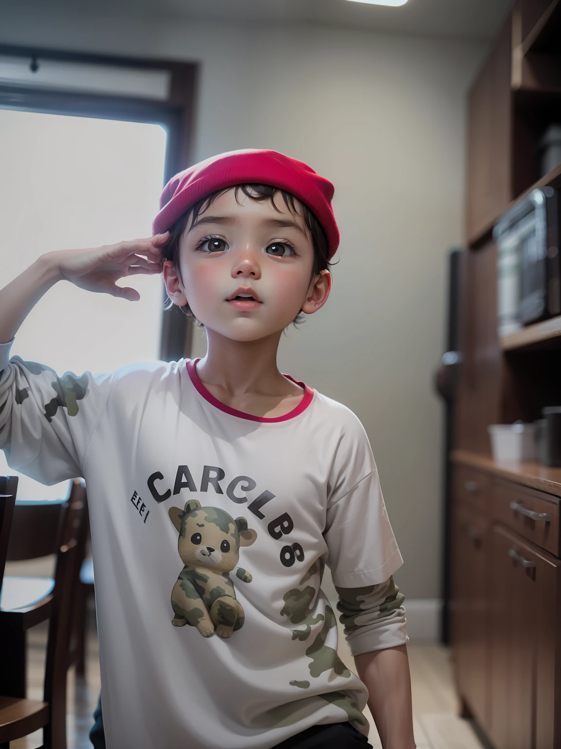 Handsome and cute camouflage