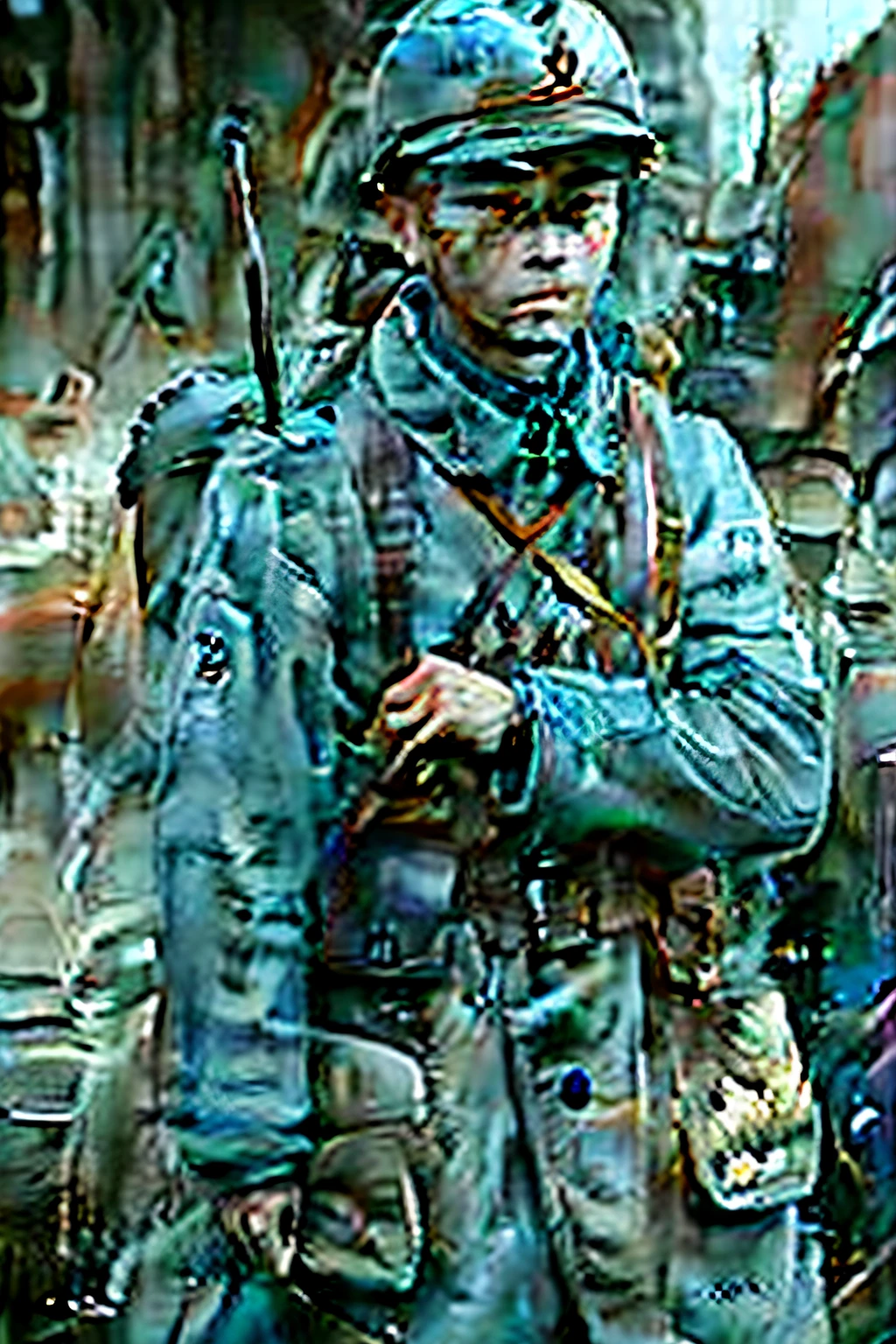 It wasn't long before we got married, Sun Jingkun picked up his bag, Say goodbye to your wife and parents, Bravely embark on the road to military service, Became a member of the 3rd Regiment of the 8th Division of the 24th Column of the Northeast Field Army, Started his horse racing career。
