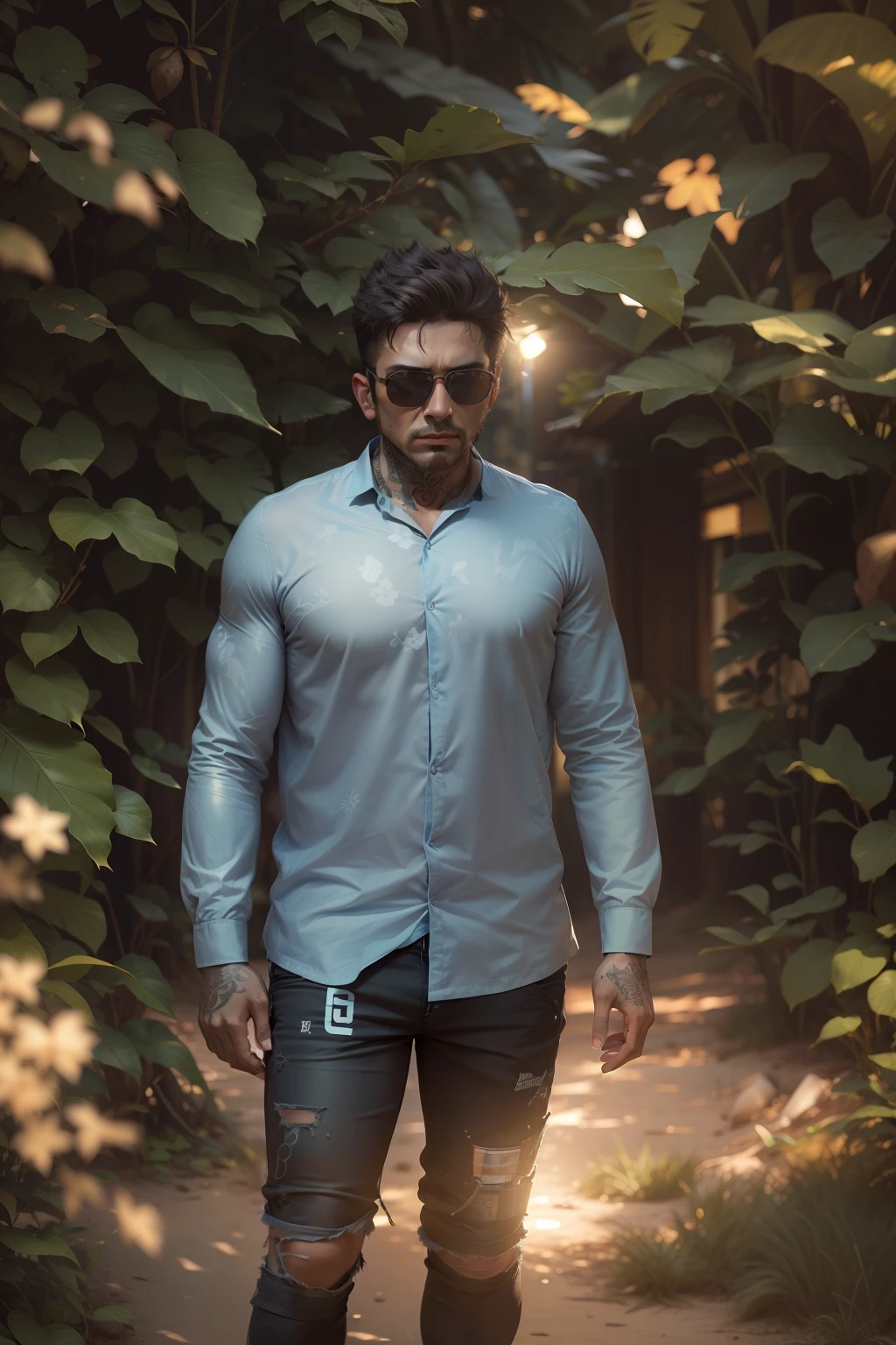 Six-pack do not change the clothes sunglasses remove background ultra HD tattoo