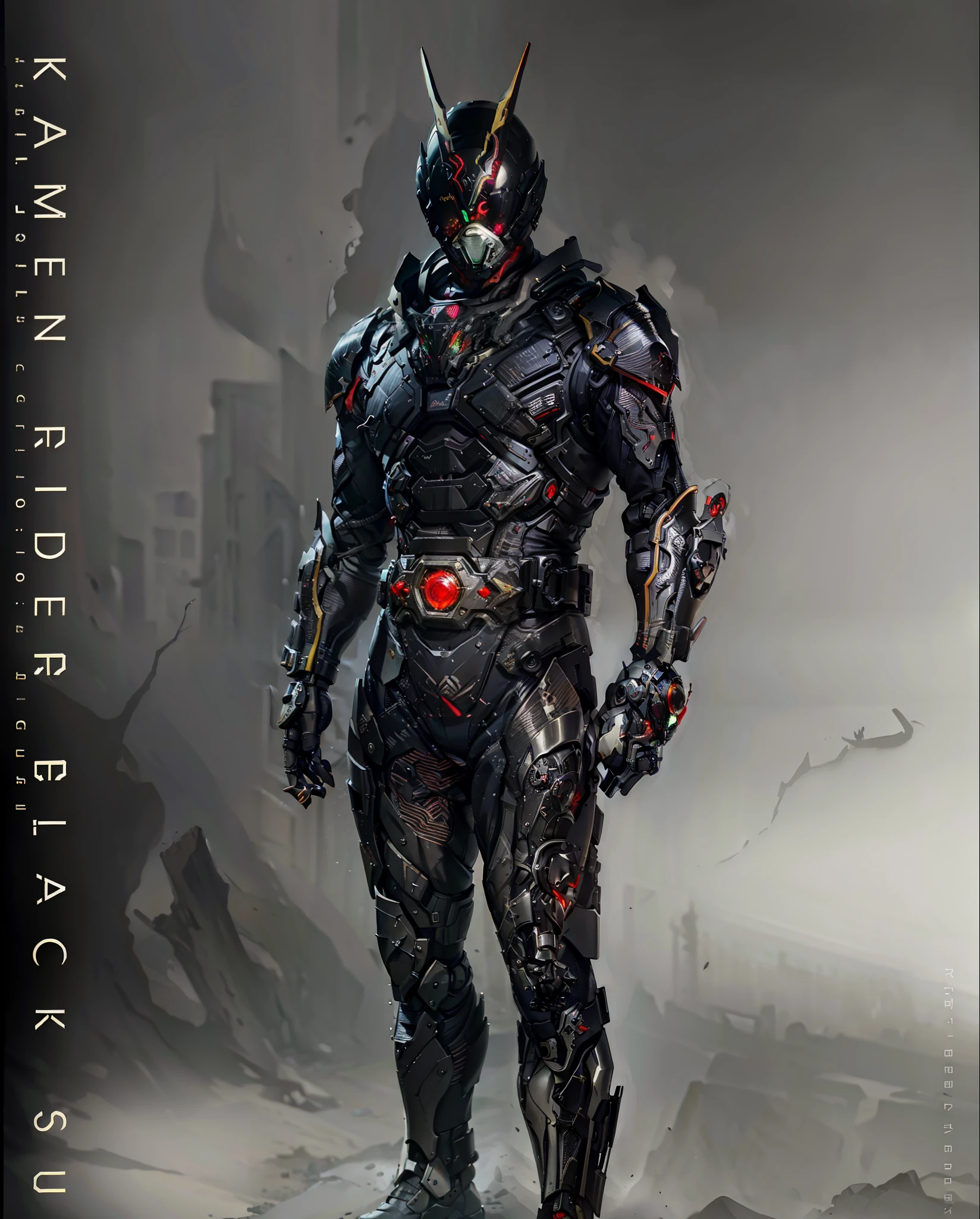 (sfv), 8K, RAW photo, Fujifilm Timeless style photo, (Dark:1.4), (Backlit photography:1.4), (facingviewer:1.2), full bodyesbian ,(Kamen Rider:1.1), Grasshopper mask, The eyes glow red (exosuit:1.2) There are neon signs, Armored (Belts and gloves:1.1), Outdoor, Fighting stance, (Highly detailed:1.4), BREAK by Alyssa Monks , Anne Swinden , beatrix potter , Andrea Mantenia , Marco Mazzoni , Sarah Wolfack , Carlos Cruz-Dirk , Saturn Bhutto , John Totleben , sandstorms