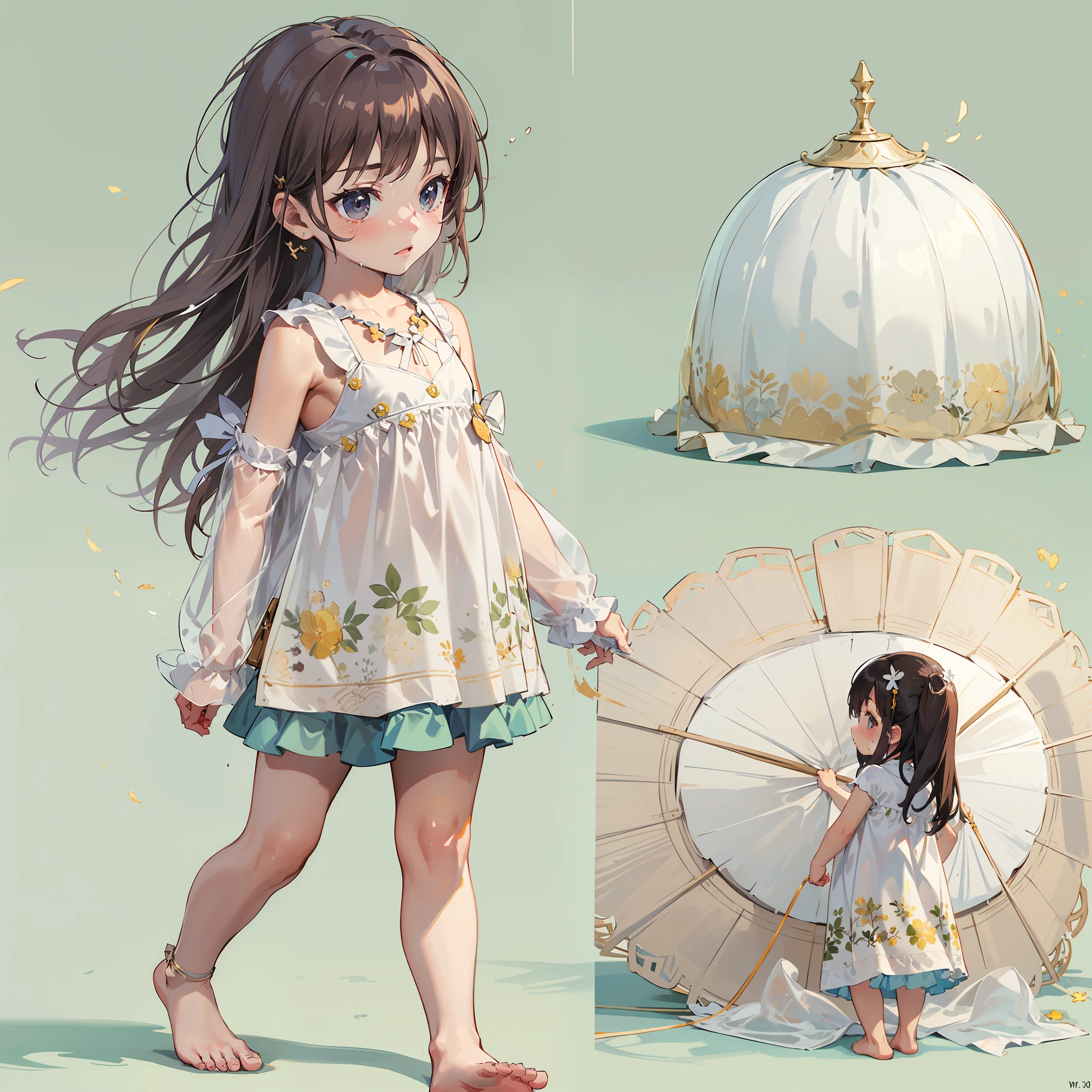 very cute female :1.1,10 yor Babydoll Fe:1.1, Barefoot,Sweat:1.1, Summer,day, Long hair,flat chest, Tatami mats,electric fan,Wind,Drooping sweat:1.1,(4K), (Raw photo: 1.2), (Realism: 1.4), (masutepiece: 1.3), (exquisite detailing: 1.2), Delicate and beautiful details, (Eye Detail), (Facial Detailed), (Highest Quality) :1.4), (Hyper-Resolution: 1.2),(very detailed illustration), Best Quality,depth of fields, Wide light, natural shadows
