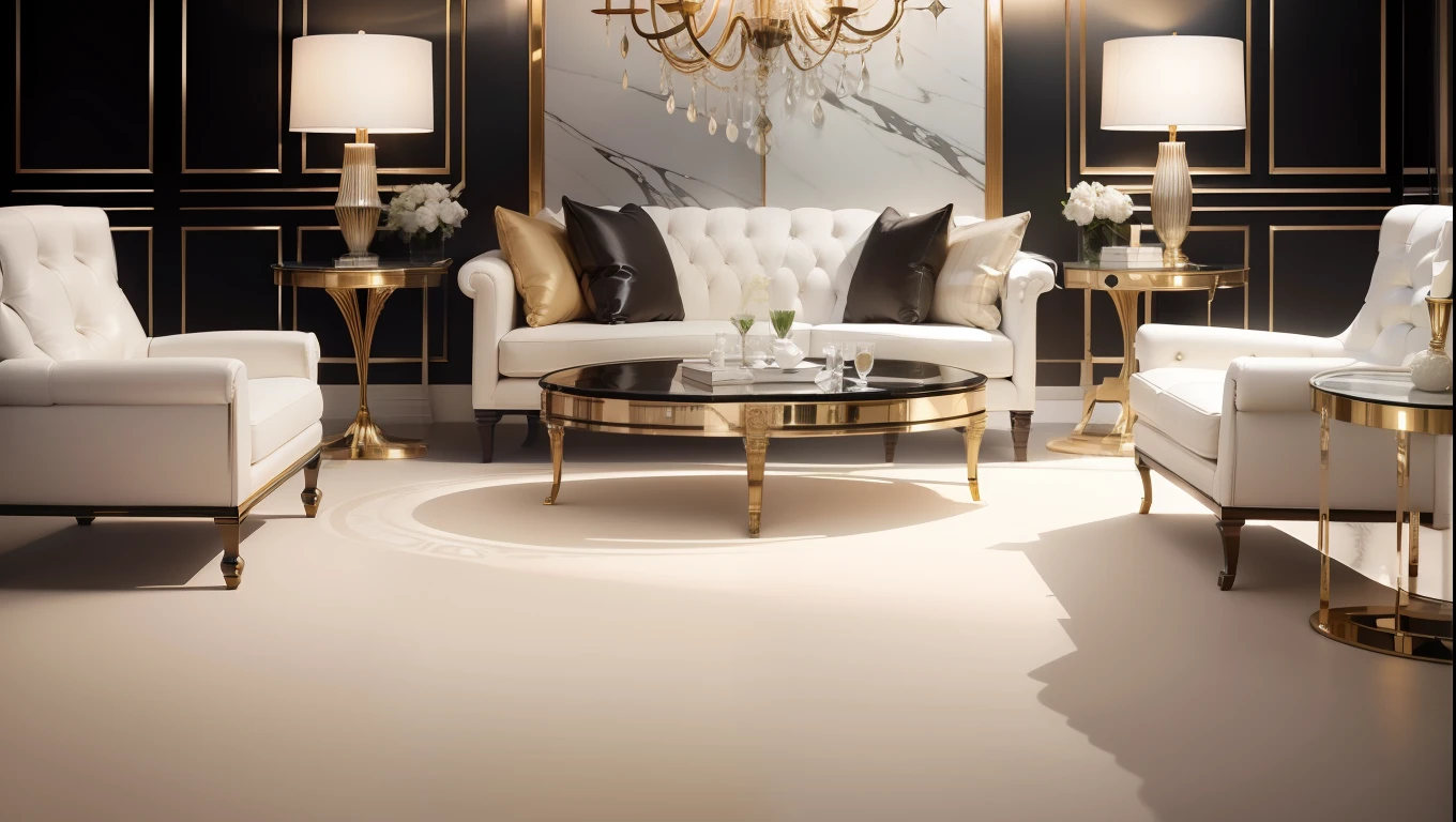 "luxurious and glamorous Beverly Hills interior design with modern twist and elegant details."