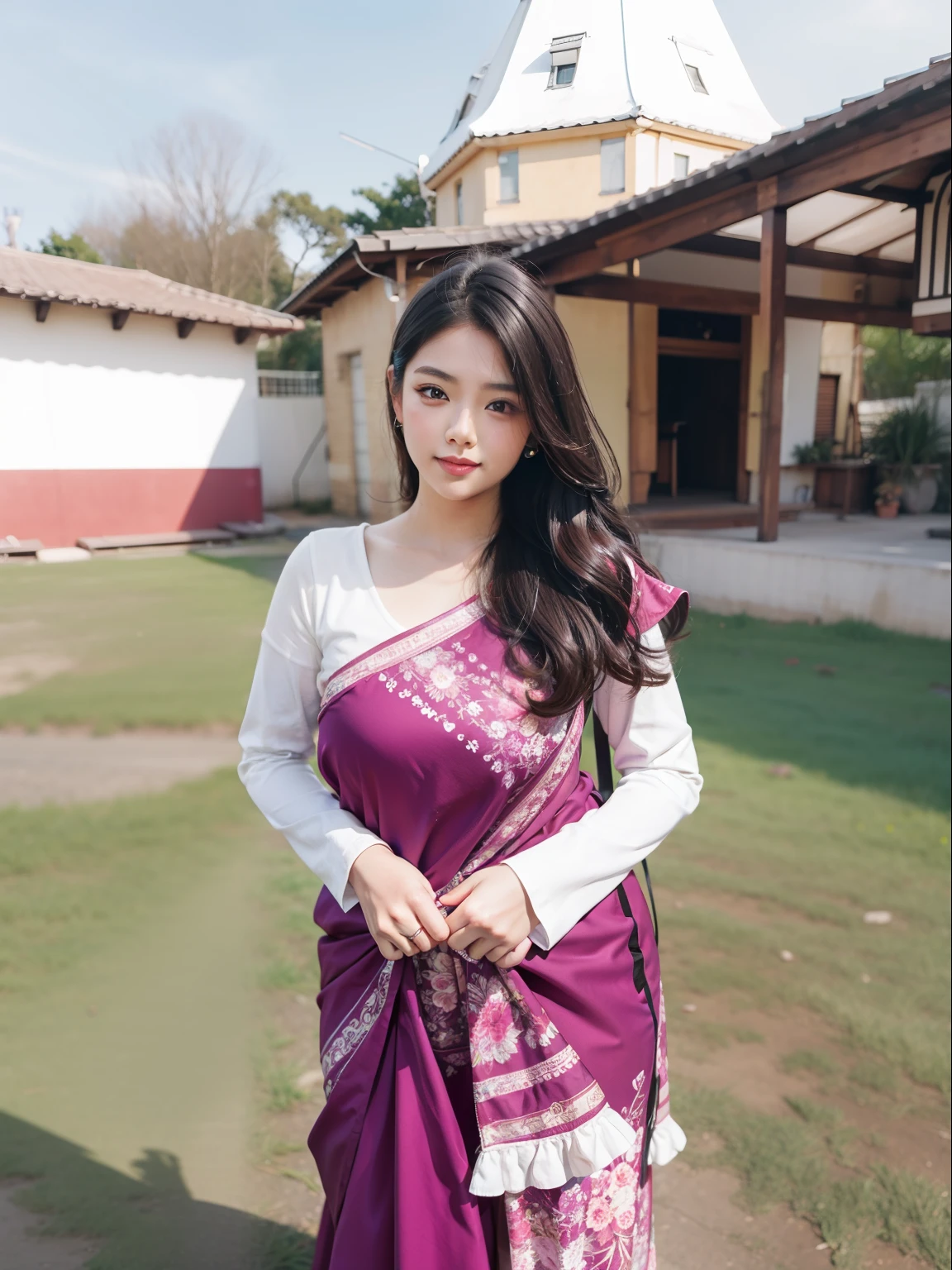 Changing to beautiful background with maintain ultra original face