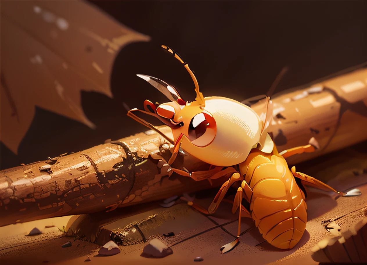 Termite cartoon white ant