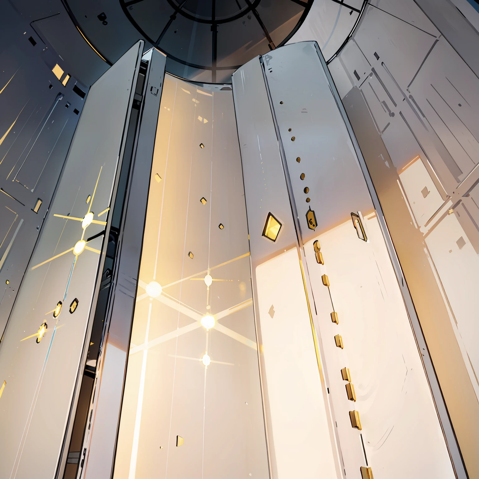 Light radiates from inside a protective cover