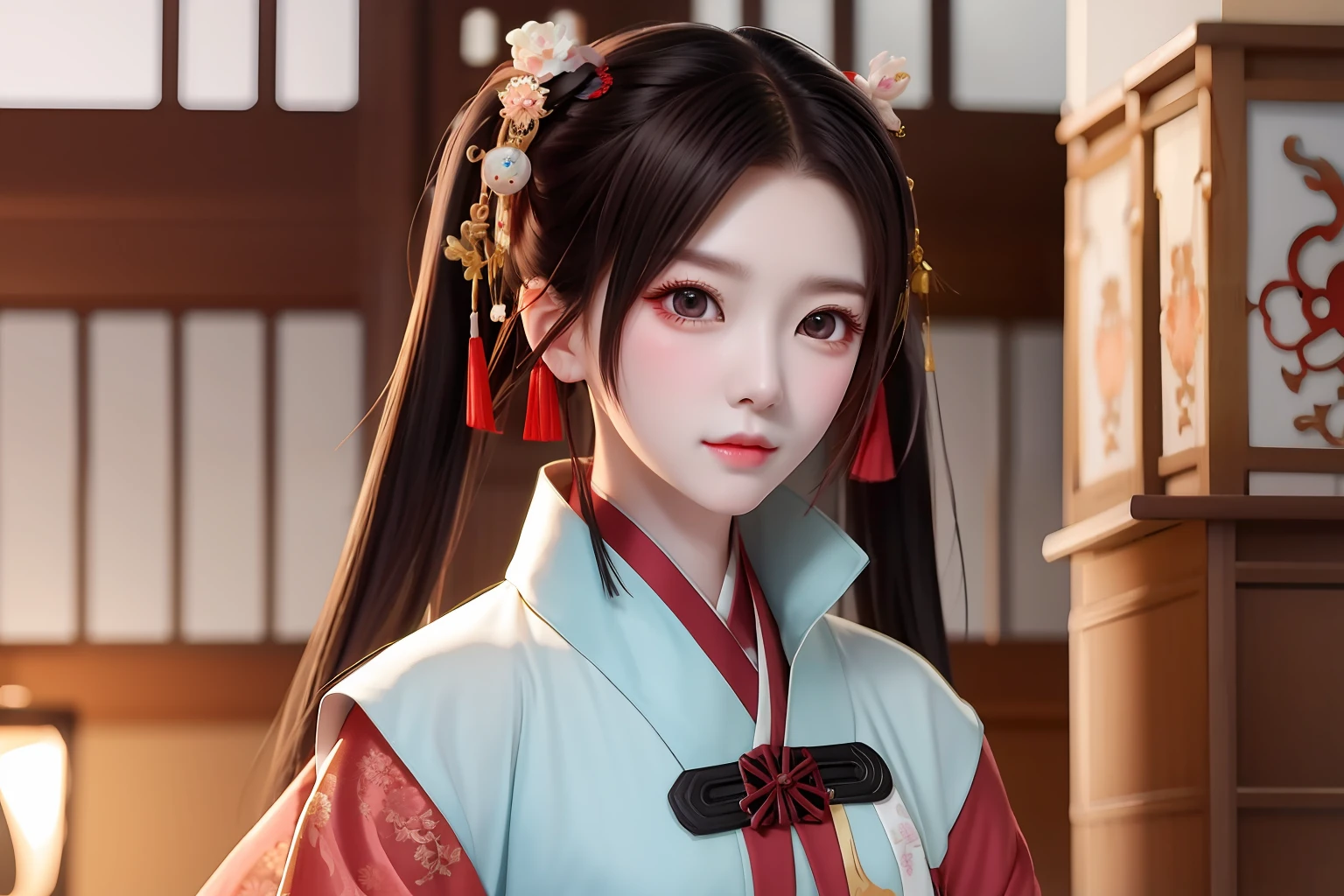 Liu Yifei anime ancient style slimming face