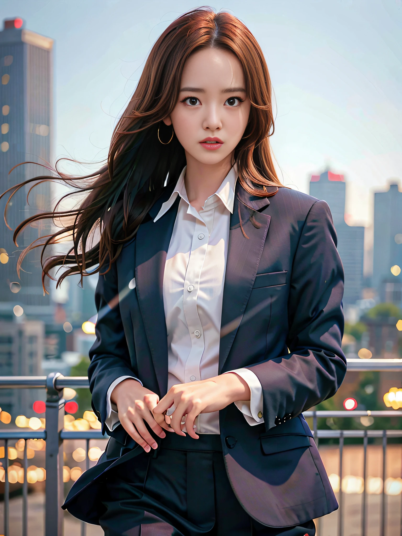 photorealistic,realistic, solo, photorealistic, best quality, ultra high res,
serious expression, , standing against a city skyline at night,business suits,shirts,Suit skirt
beautiful, masterpiece, best quality, extremely detailed face, perfect lighting, solo,1girl,
best quality, ultra high res, photorealistic,
ultra detailed,
masterpiece, best quality,
yoona1,