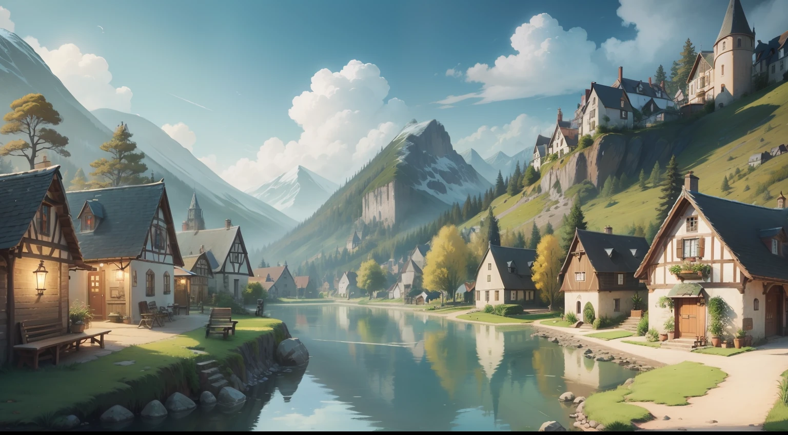 a beautiful quaint little village