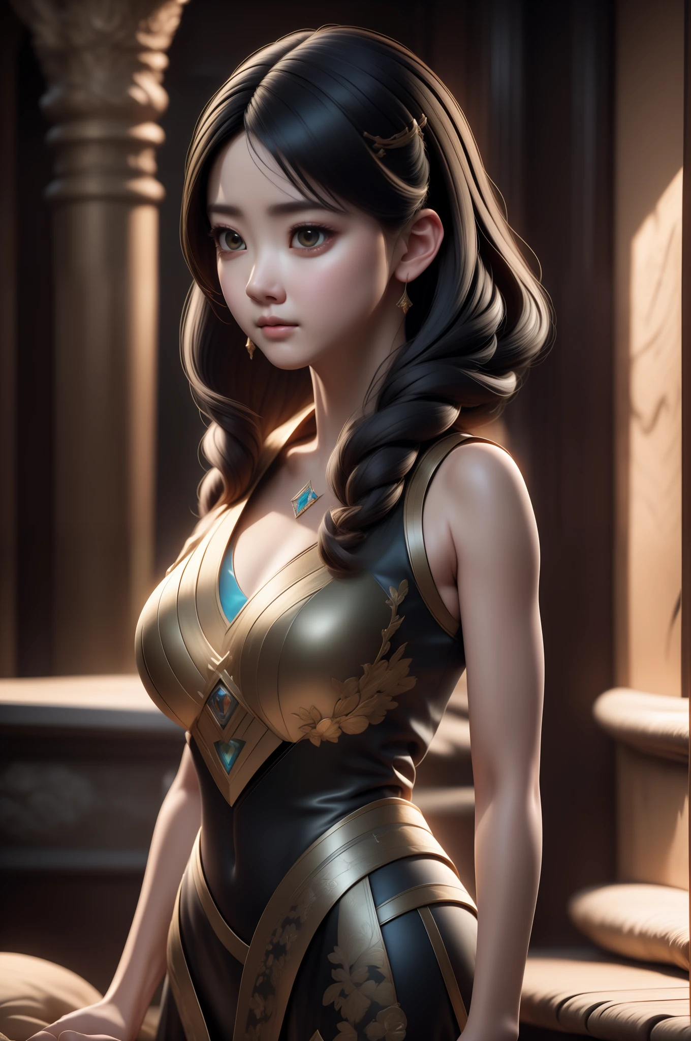 ((Best quality)), ((masterpiece)), (detailed:1.4), 3D, an image of a beautiful cyberpunk female,HDR (High Dynamic Range),Ray Tracing,NVIDIA RTX,Super-Resolution,Unreal 5,Subsurface scattering,PBR Texturing,Post-processing,Anisotropic Filtering,Depth-of-field,Maximum clarity and sharpness,Multi-layered textures,Albedo and Specular maps,Surface shading,Accurate simulation of light-material interaction,Perfect proportions,Octane Render,Two-tone lighting,Wide aperture,Low ISO,White balance,Rule of thirds,8K RAW,