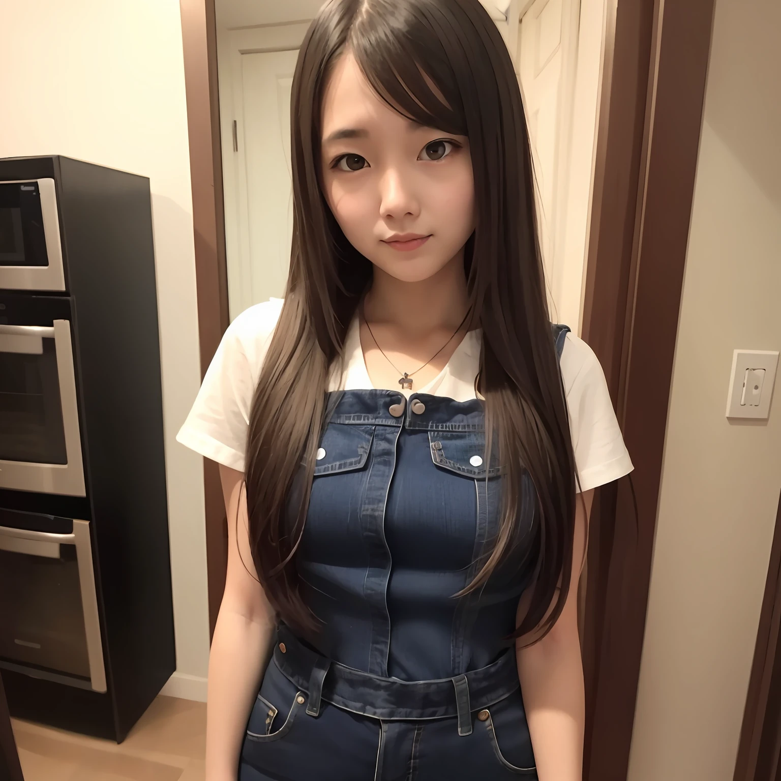 Cute long-haired girl 166cm tall